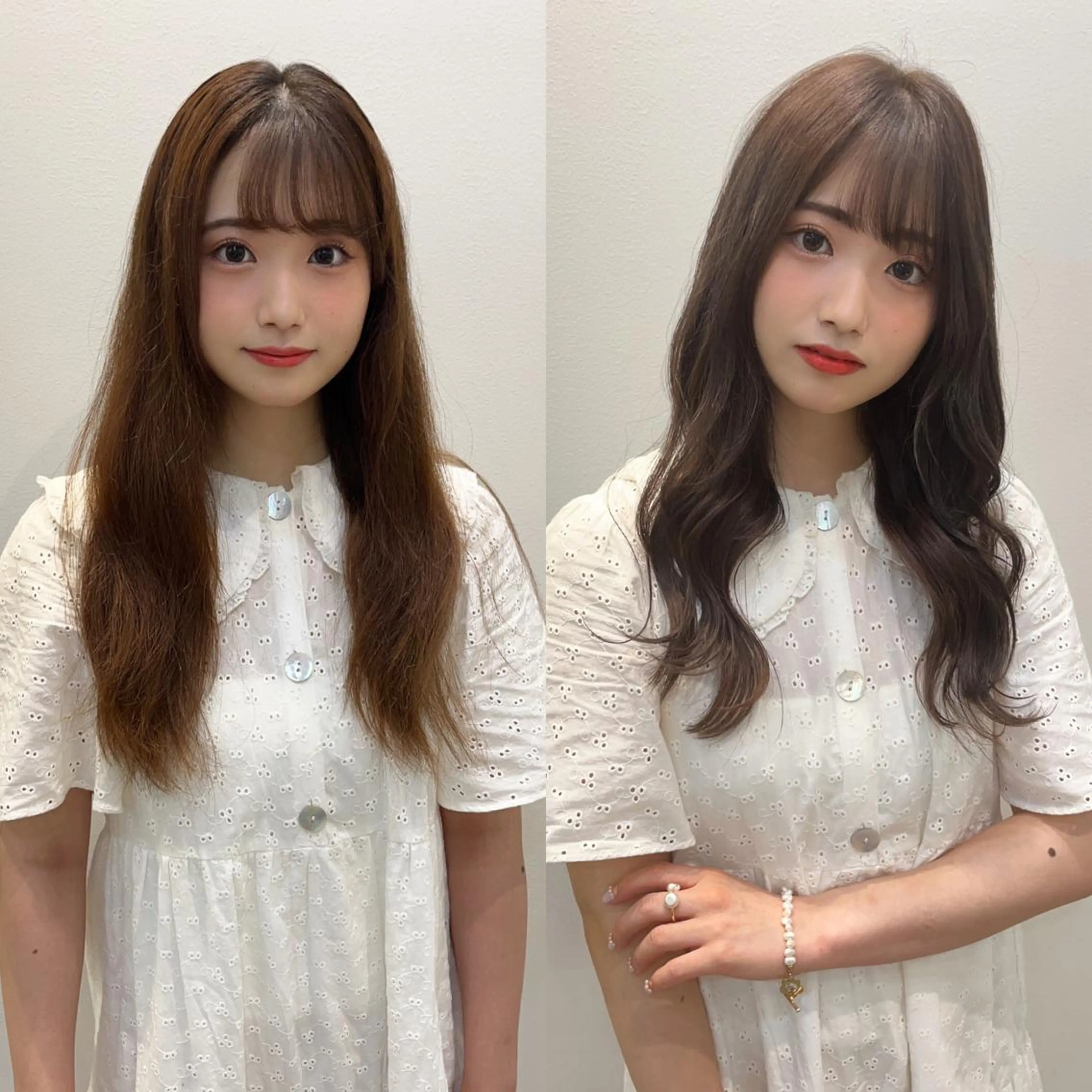 セミロング カラー 黒髪 ブルーカラー ブルーブラック インナーカラー くせ毛 カット ヘアカラー トリートメント 透明感×髪質改善🧸 韓国ヘア　武田涼のヘアスタイル
