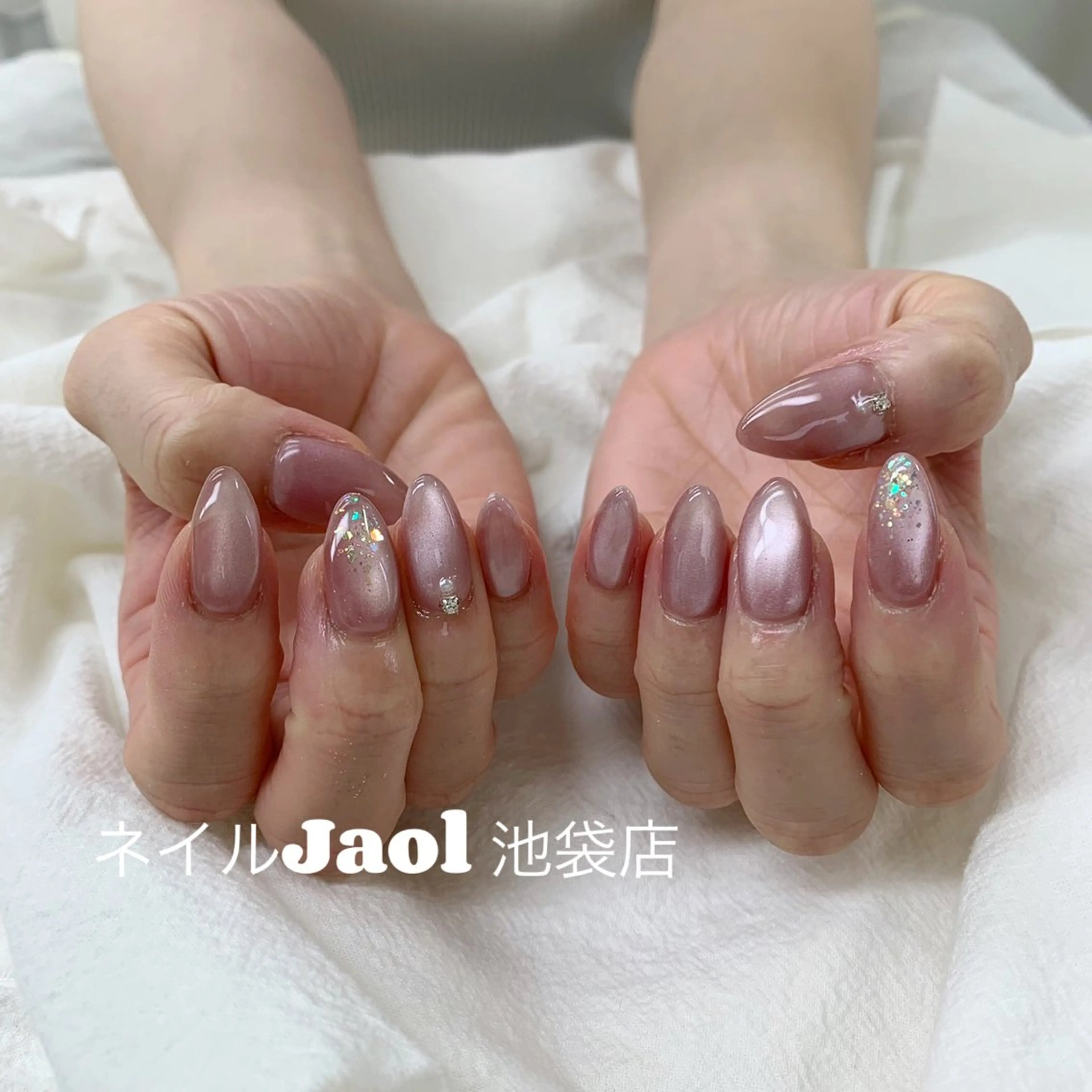 ミディアム ハンドネイル nail jaol池袋店所属・ネイルJaol 池袋のネイルデザイン