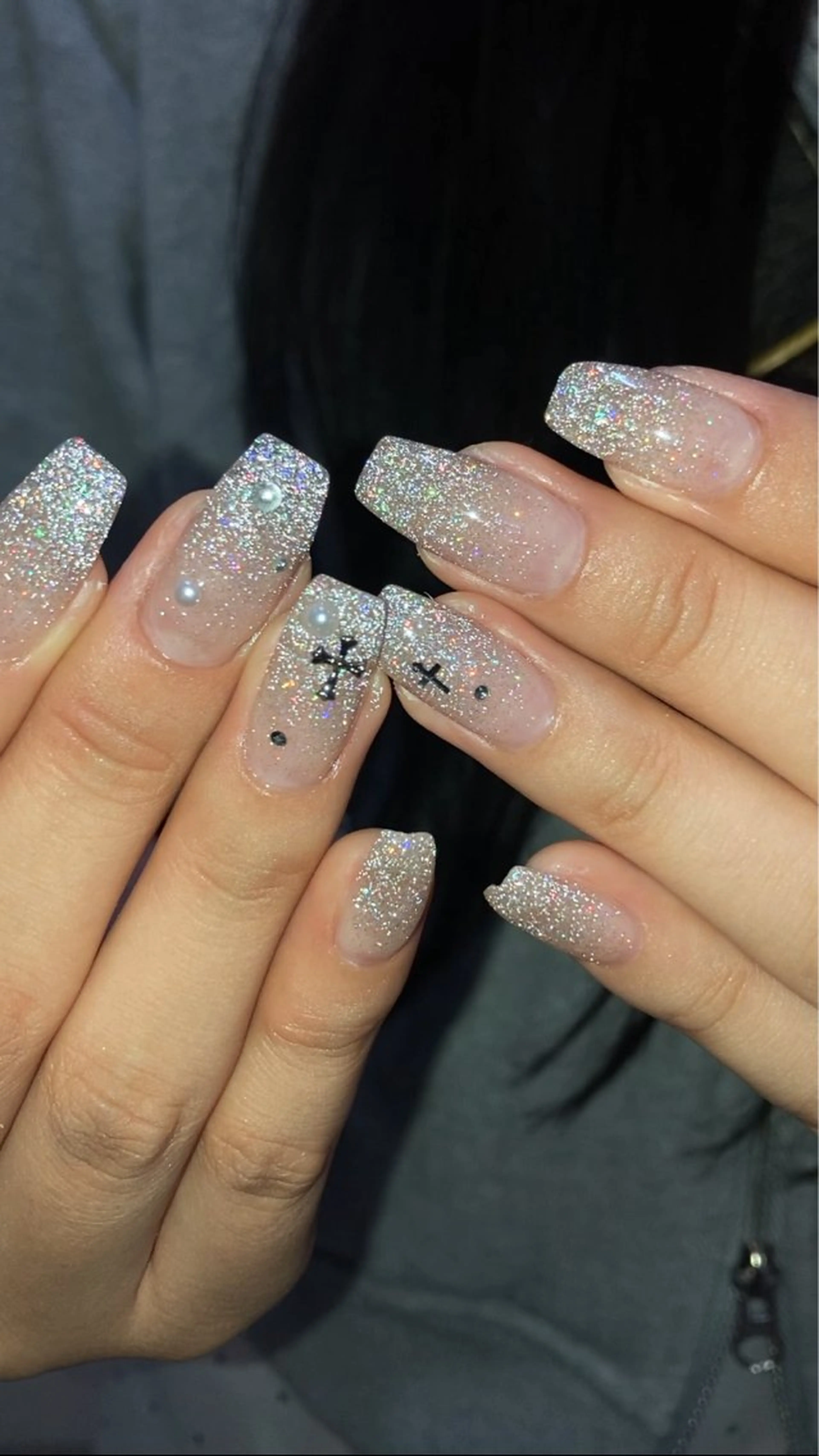 ネイル ハンドネイル フットネイル kana/モード ・グランジ໒꒱のネイルデザイン