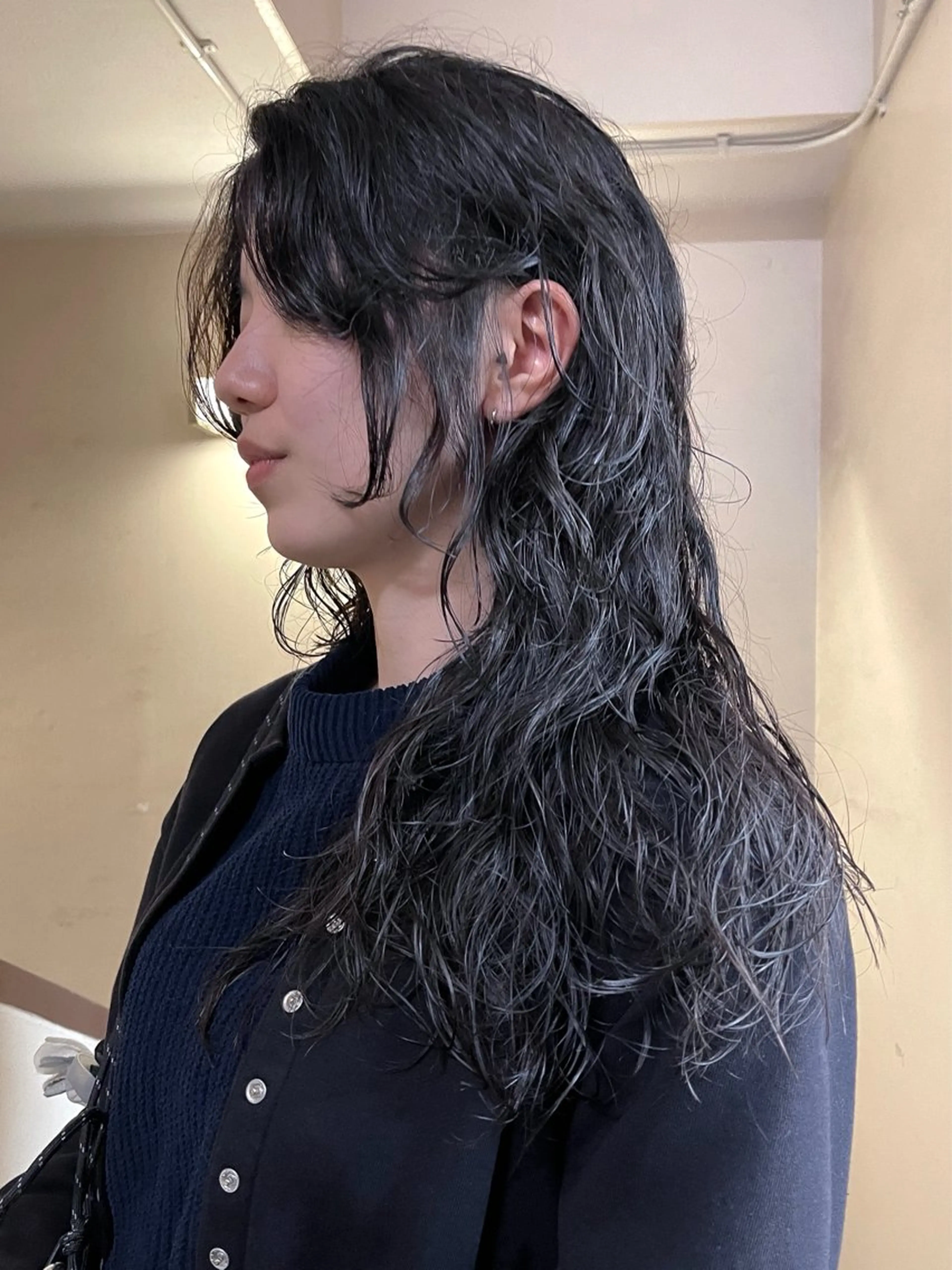 ロング パーマ カット ヘアカラー パーマ トリートメント ヘアセット レイヤー/ハイトーン /ブリーチ/安部佑哉のヘアスタイル