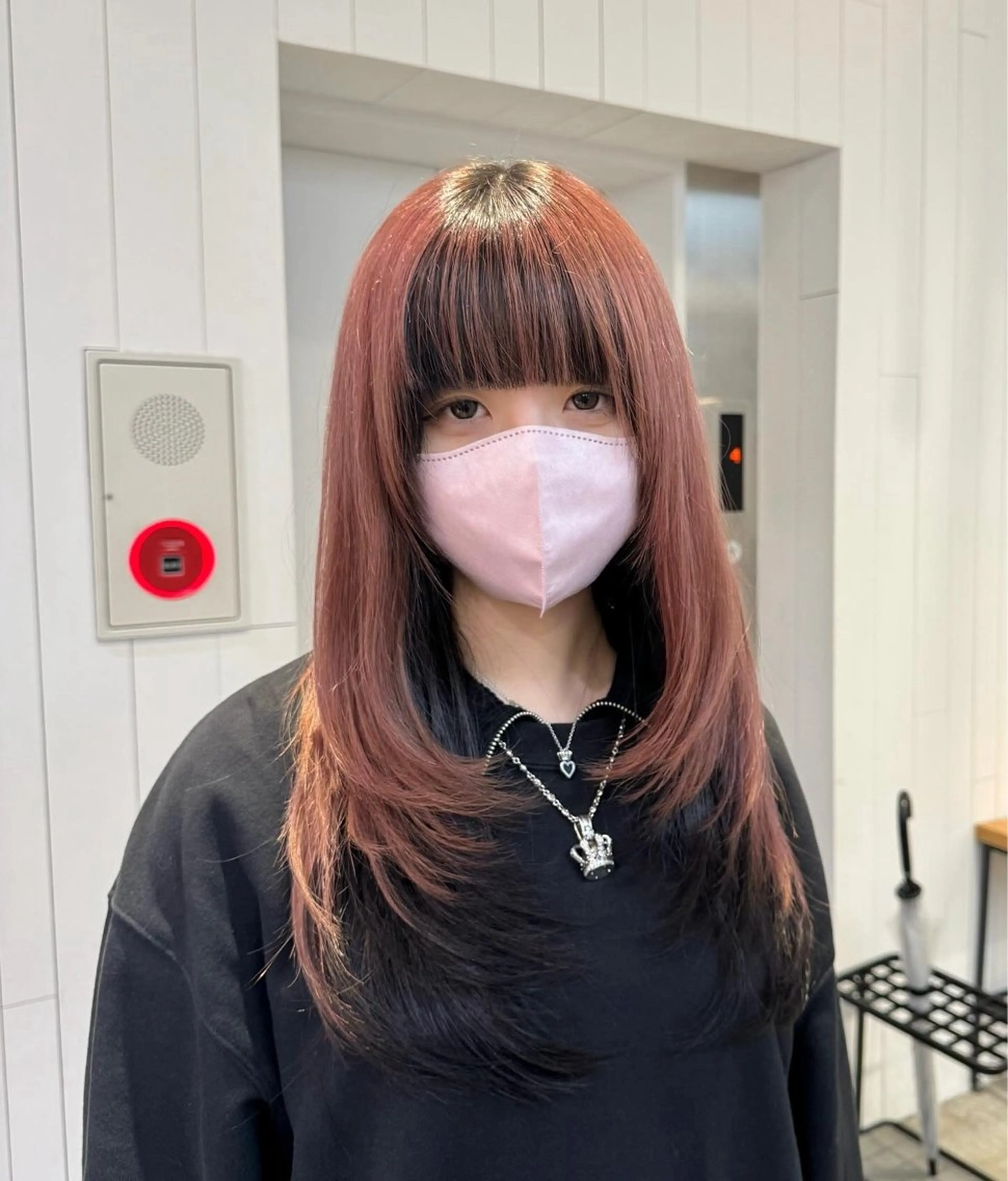 ロング カラー レイヤーカット ALBUM新宿所属・リクト /レイヤーカットのヘアスタイル