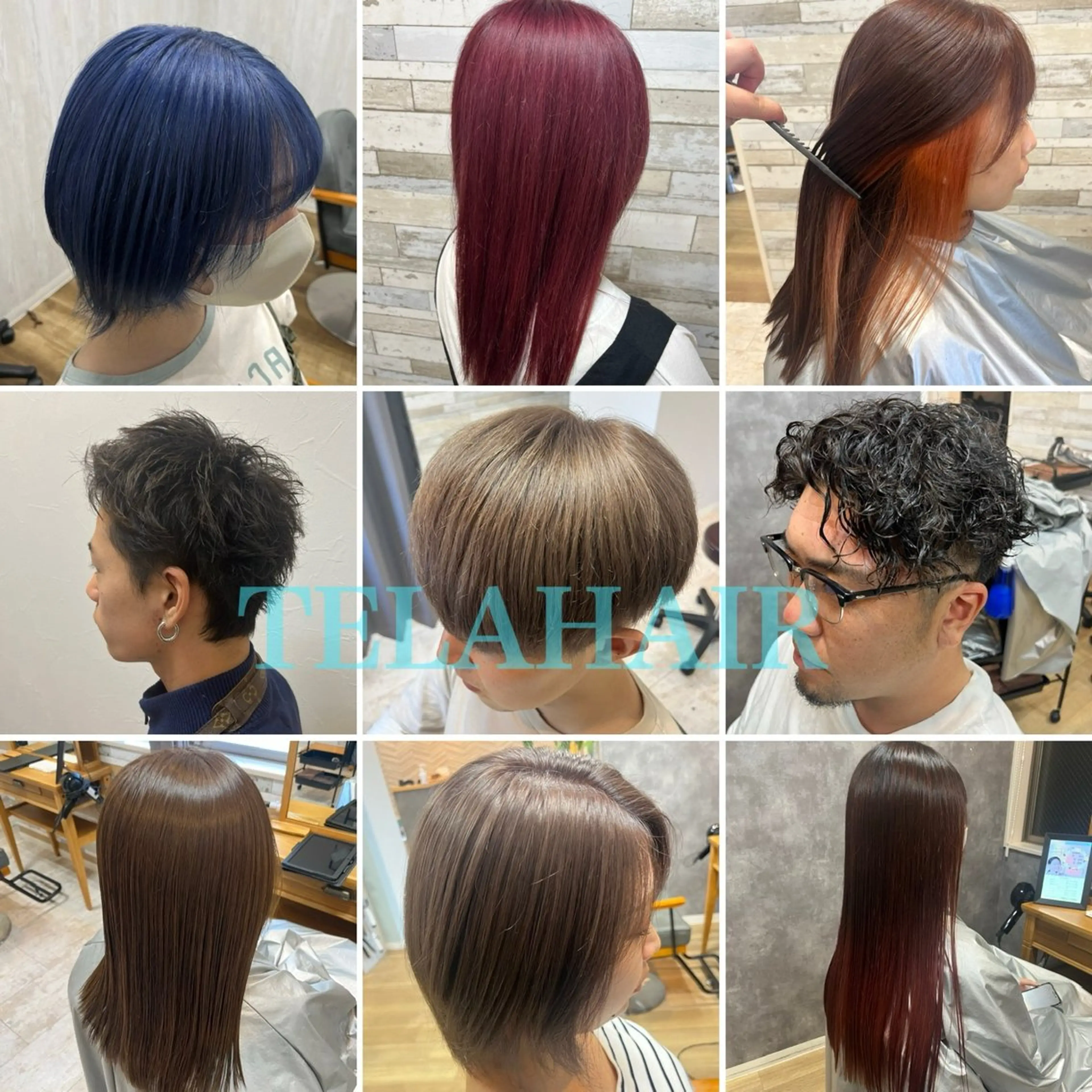 カラー メンズ 二俣 秋亜のヘアスタイル