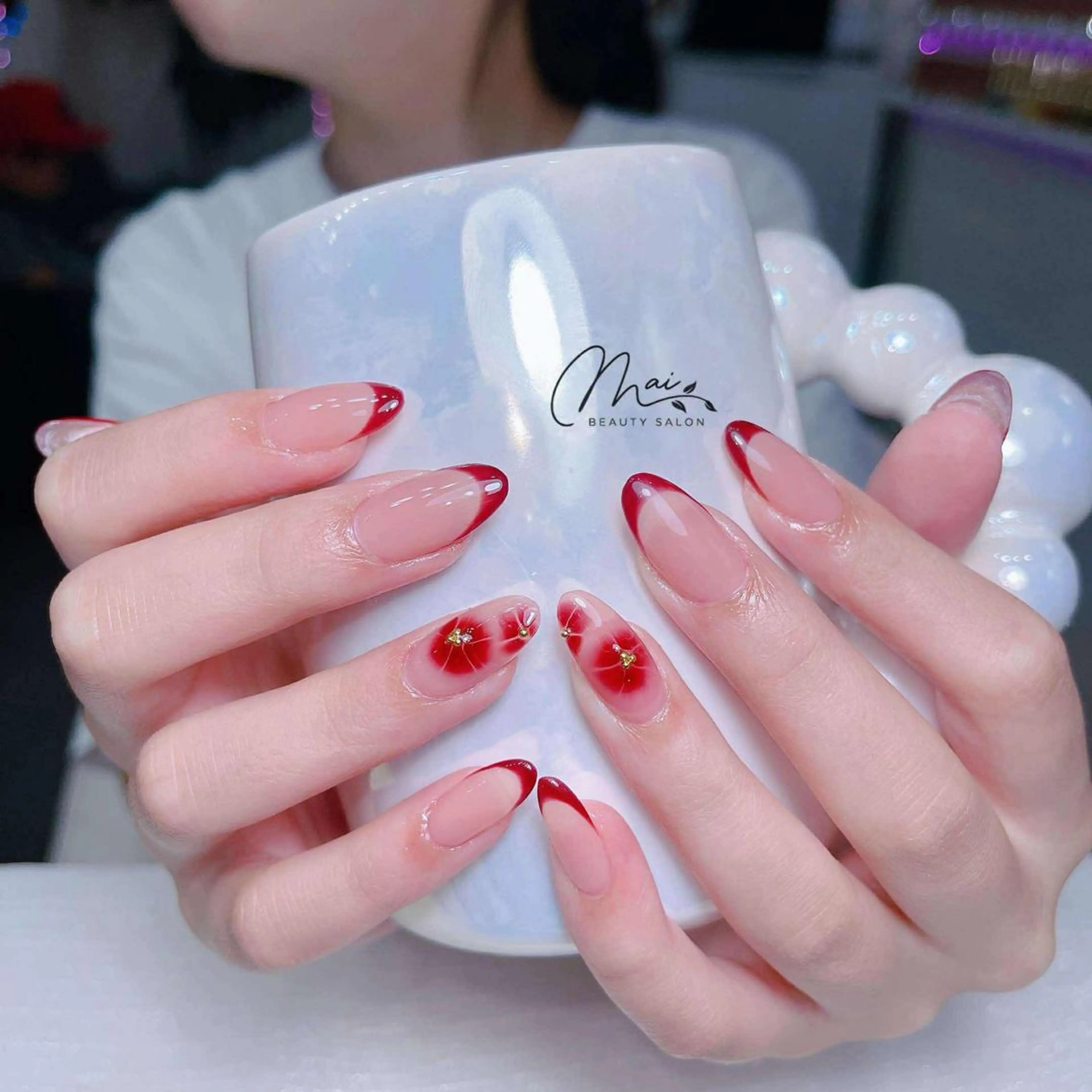 ネイル フットネイル ジェルネイル マグネットネイル パラジェル ワンホンネイル ハンドネイル MaiBeauty DanHiのネイルデザイン