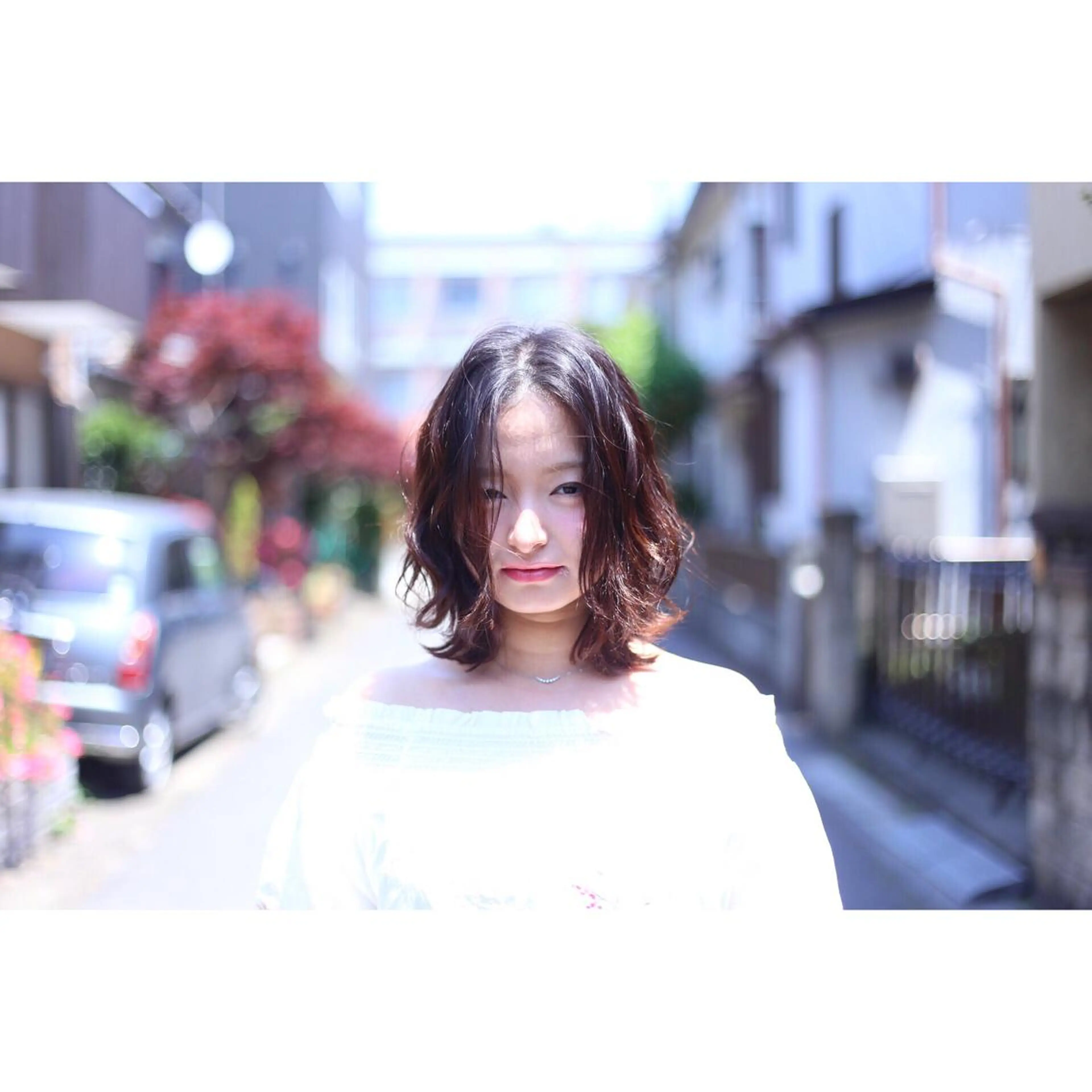 ミディアム カラー パーマ オーストヘアージジ所属・TAI透明カラー 柔らかい縮毛矯正のヘアスタイル