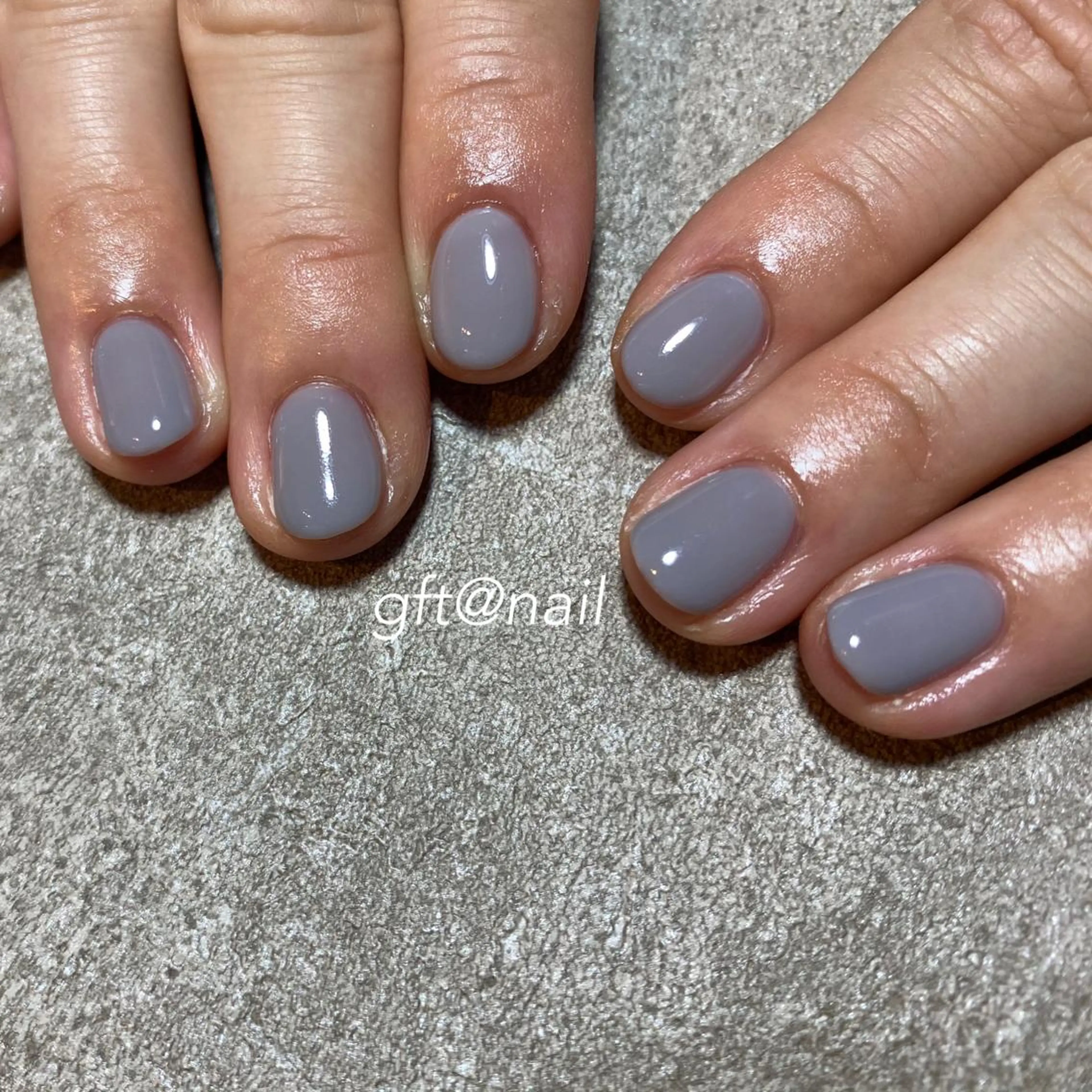 ネイル 氷ネイル・うるうるネイル ワンカラーネイル ハンドネイル etorca nailのネイルデザイン