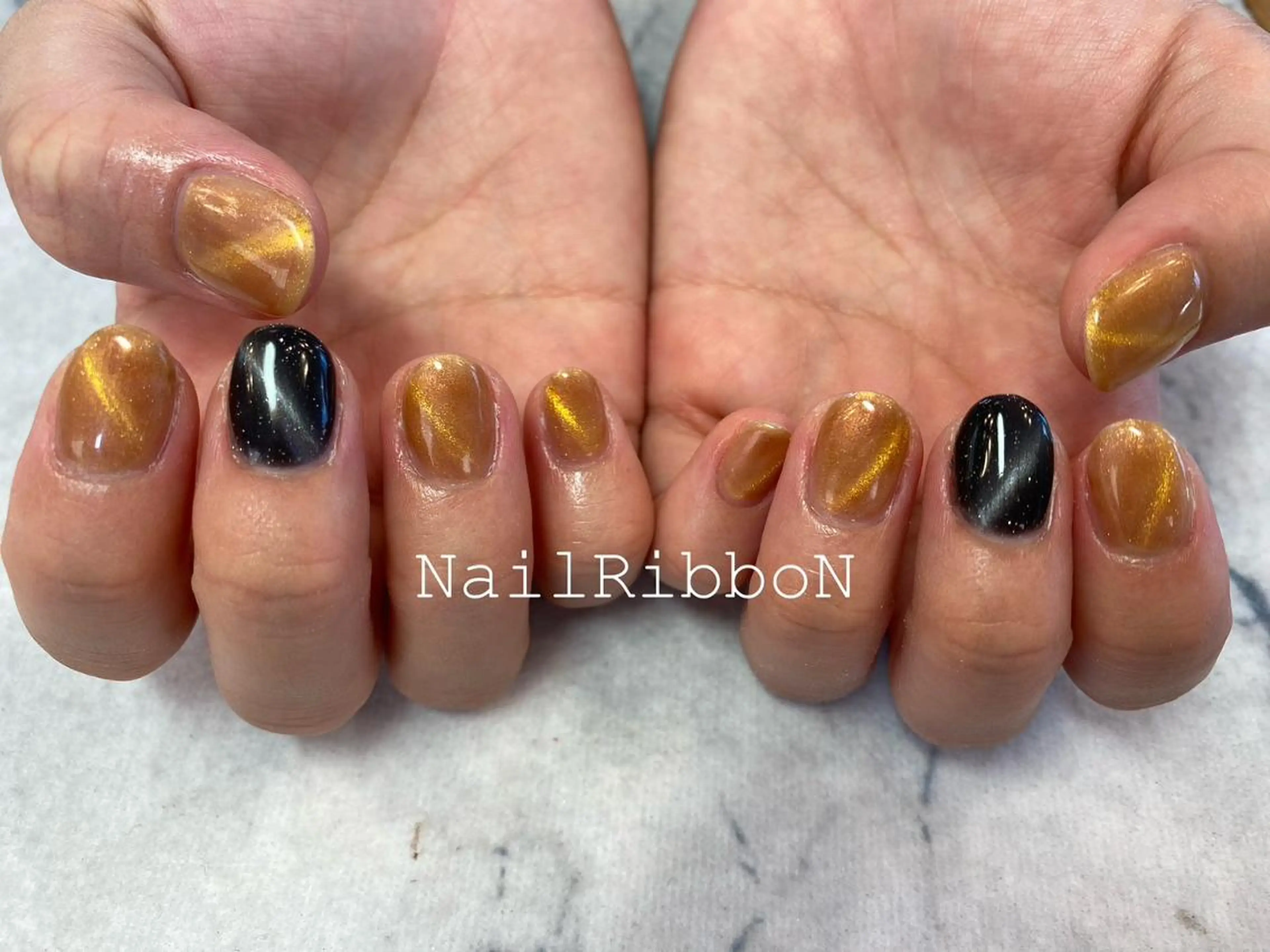 ネイル ネイルリボン 石田のネイルデザイン