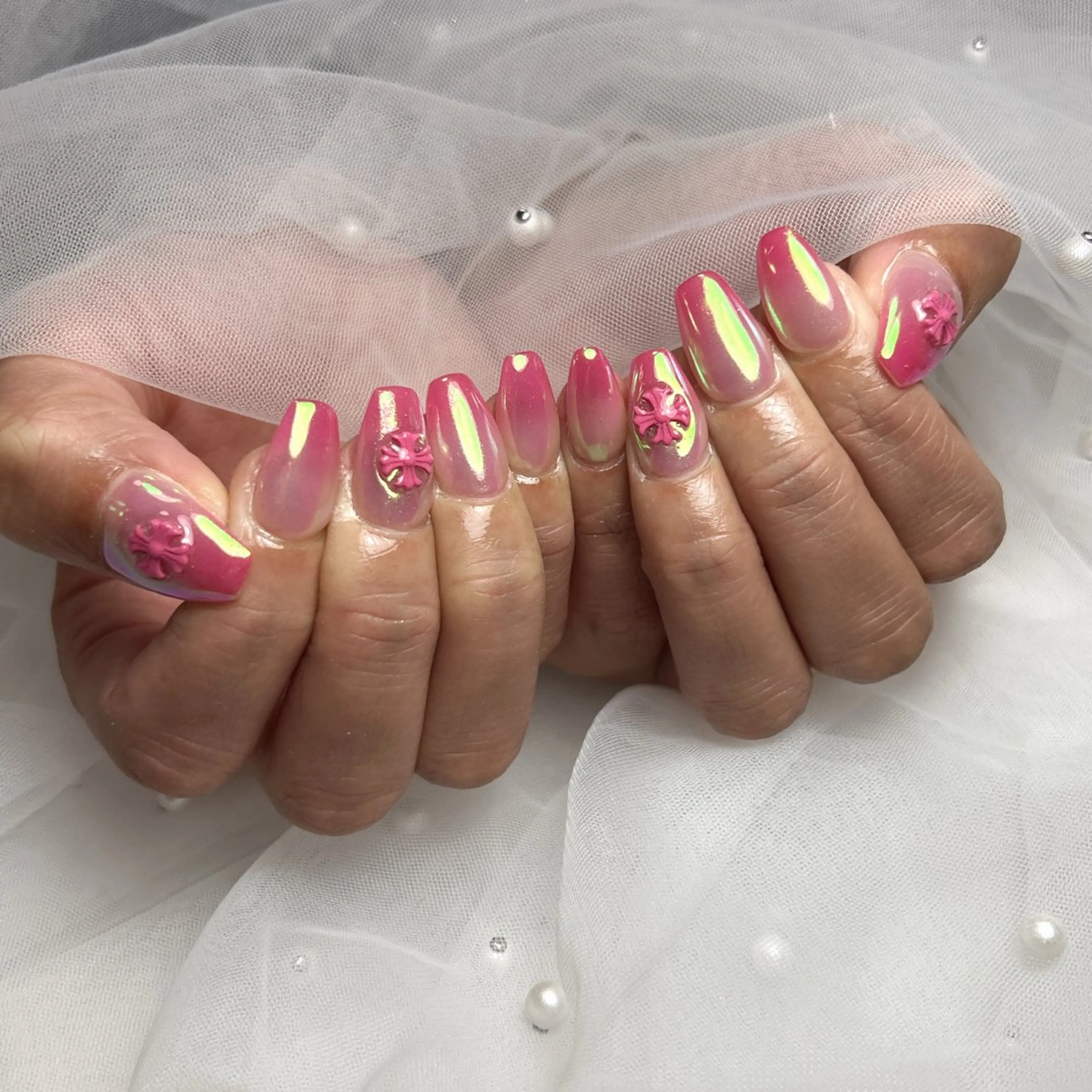 ショート ハンドネイル 28ネイルㅤㅤㅤㅤ ことはのネイルデザイン