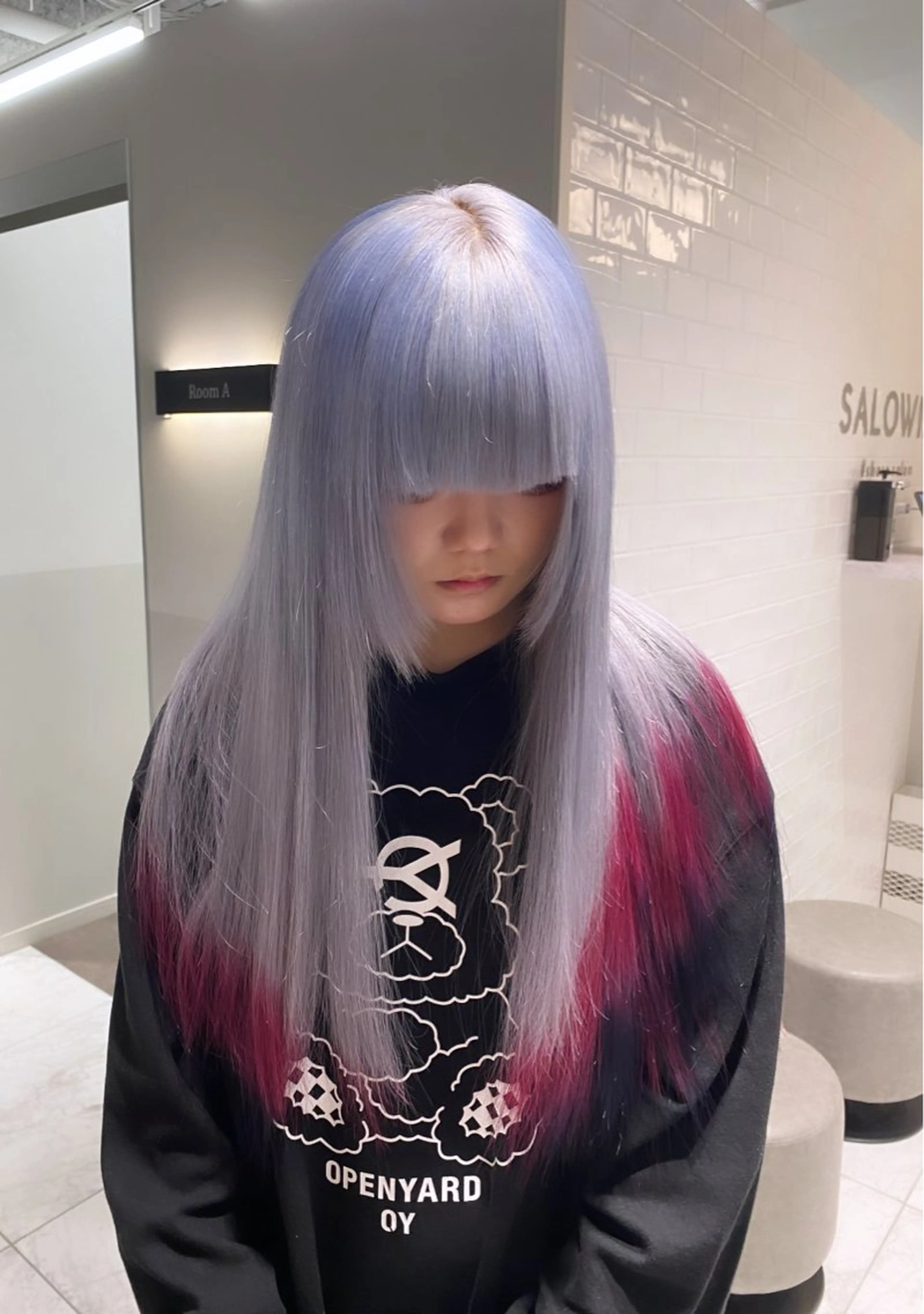 ロング カラー ヘアアレンジ メンズ ヘアカラー トリートメント SALOWIN所属・色落ちまでかわいい MASATOのヘアスタイル