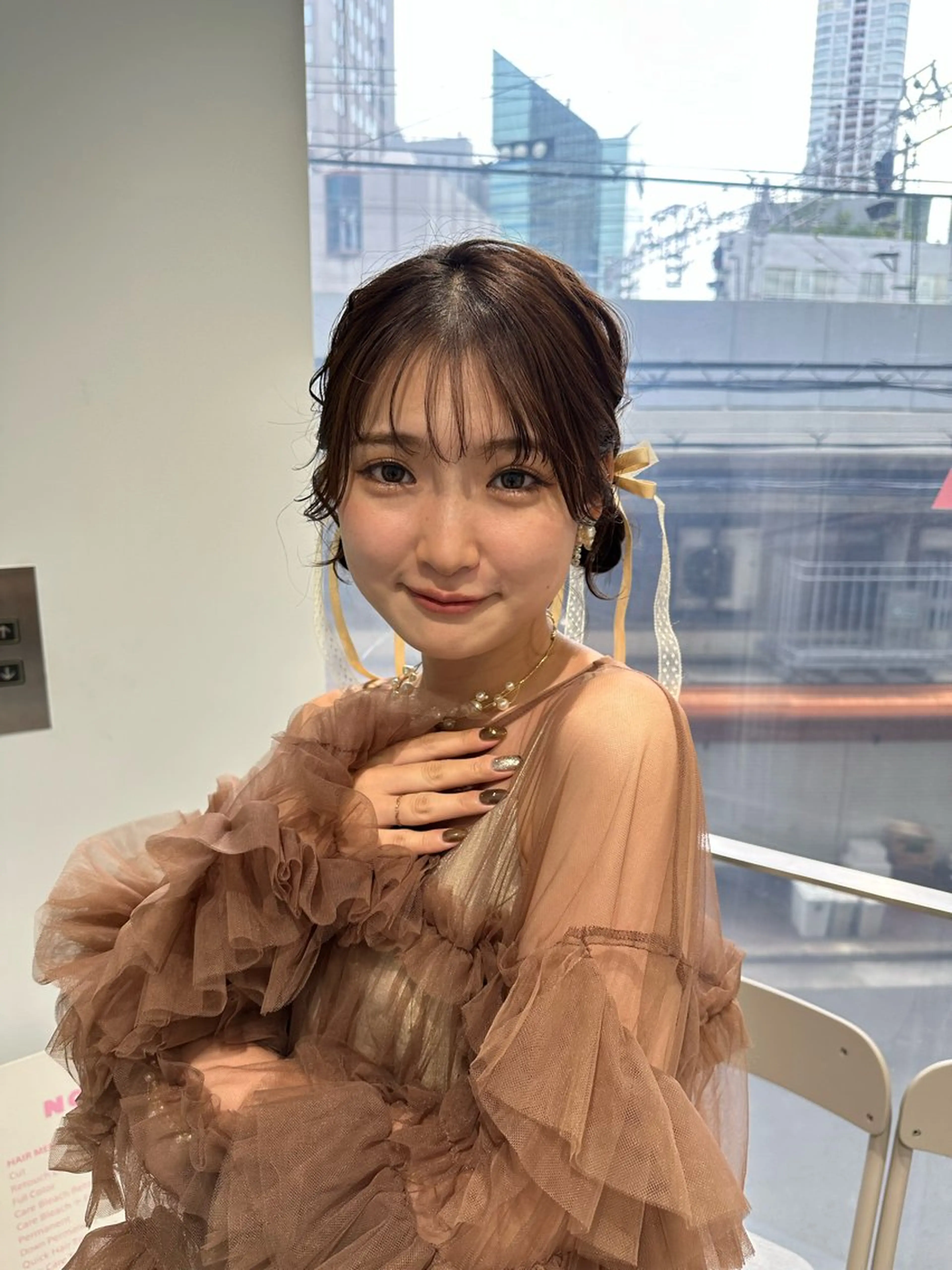 ミディアム ヘアアレンジ ヘアセット なりた るいのヘアスタイル