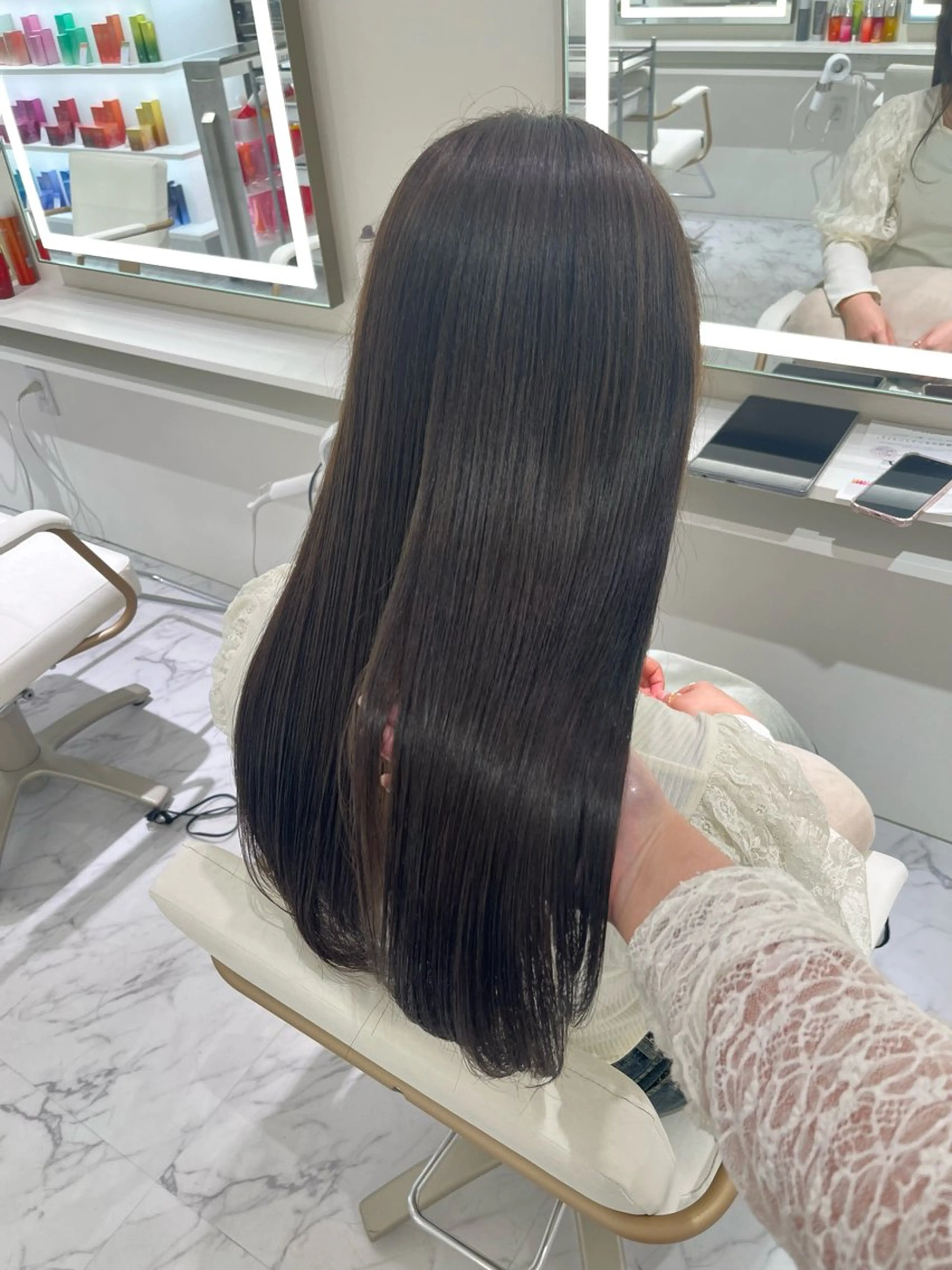 ロング カラー ヘアカラー ParveMix 🌝🫧山本 玲南のヘアスタイル