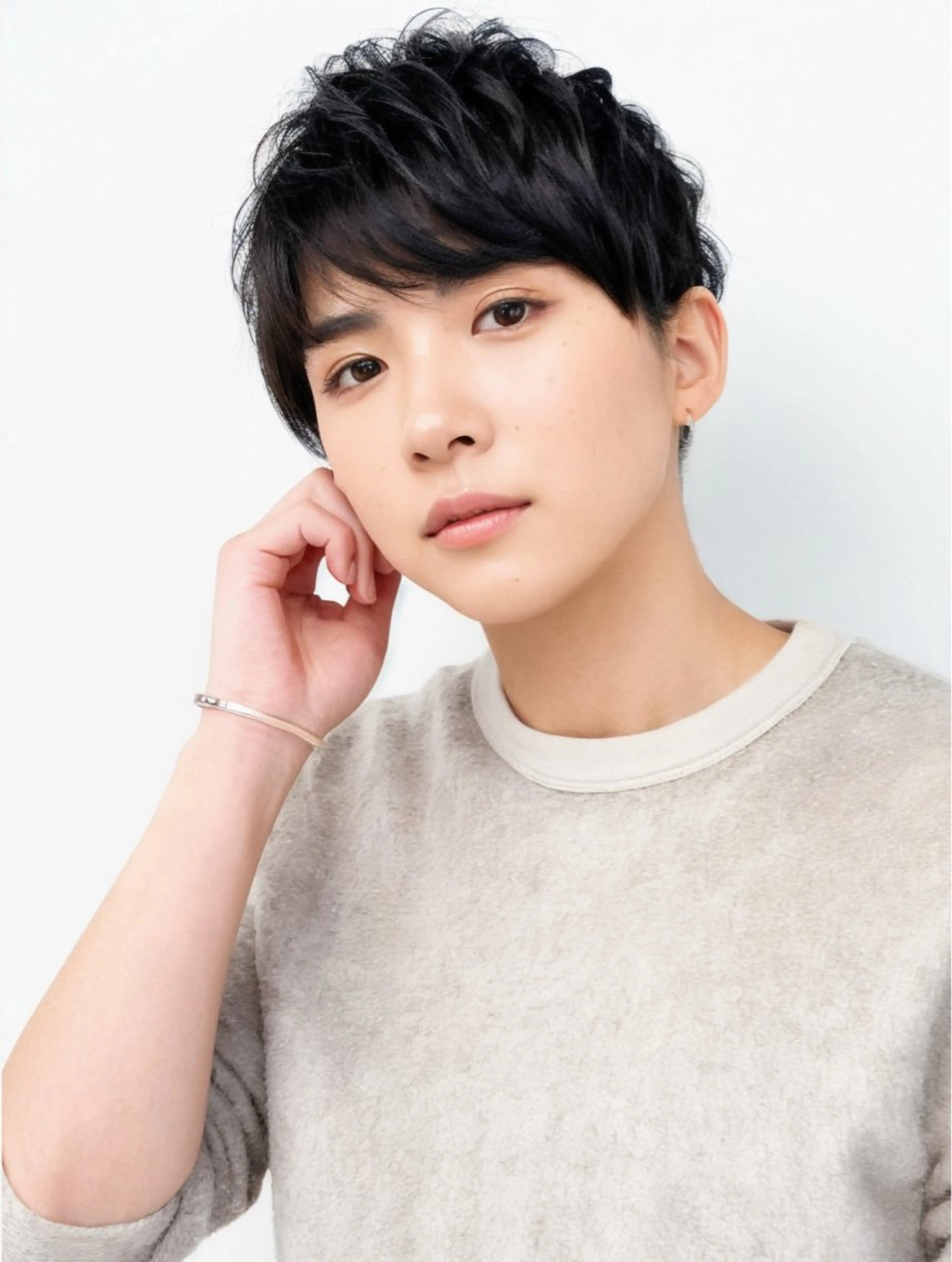 ショート パーマ メンズ カット パーマ 加藤 いくみのヘアスタイル