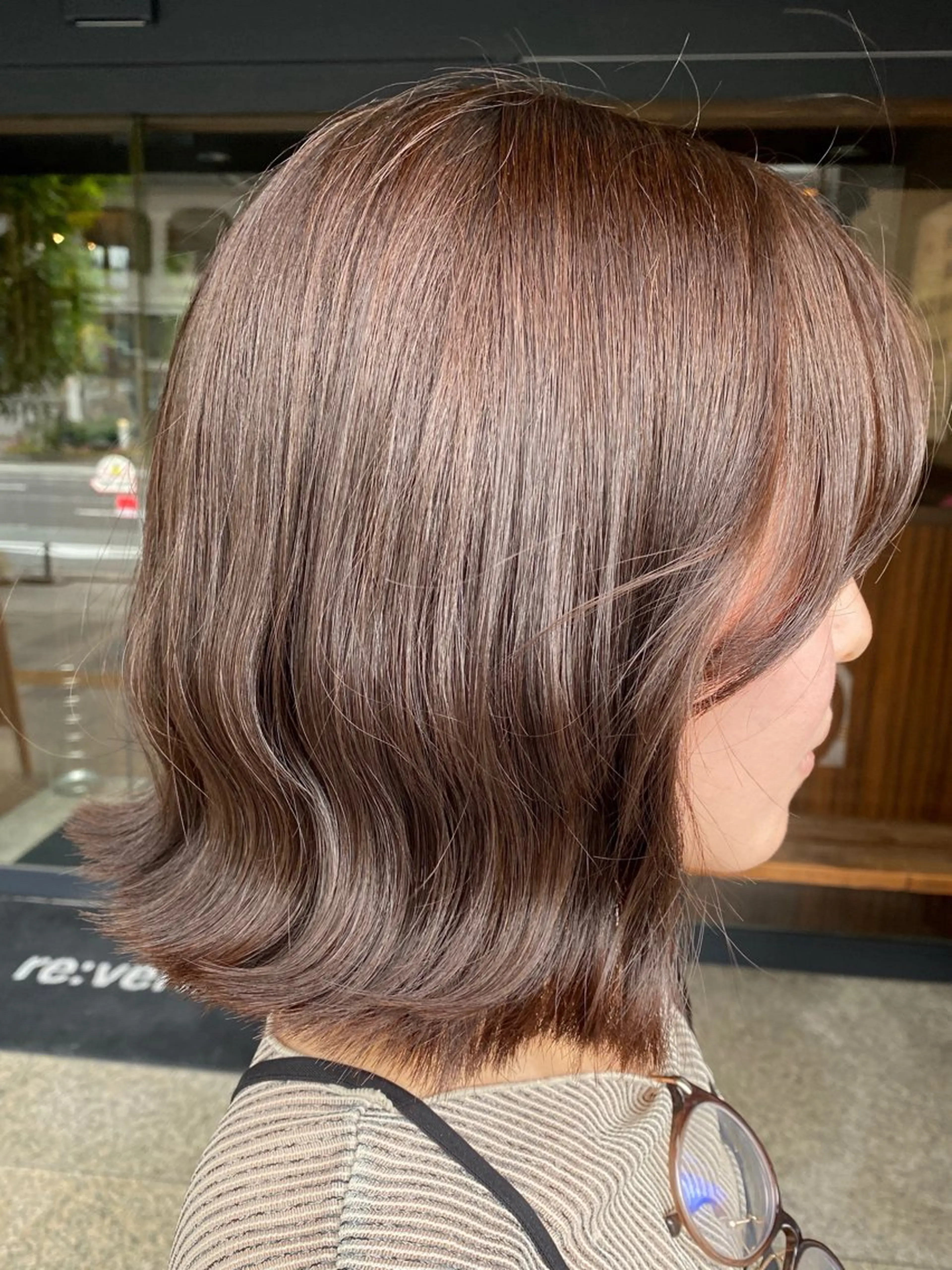 カラー ベージュカラー 縮毛矯正 今枝 莉菜のヘアスタイル