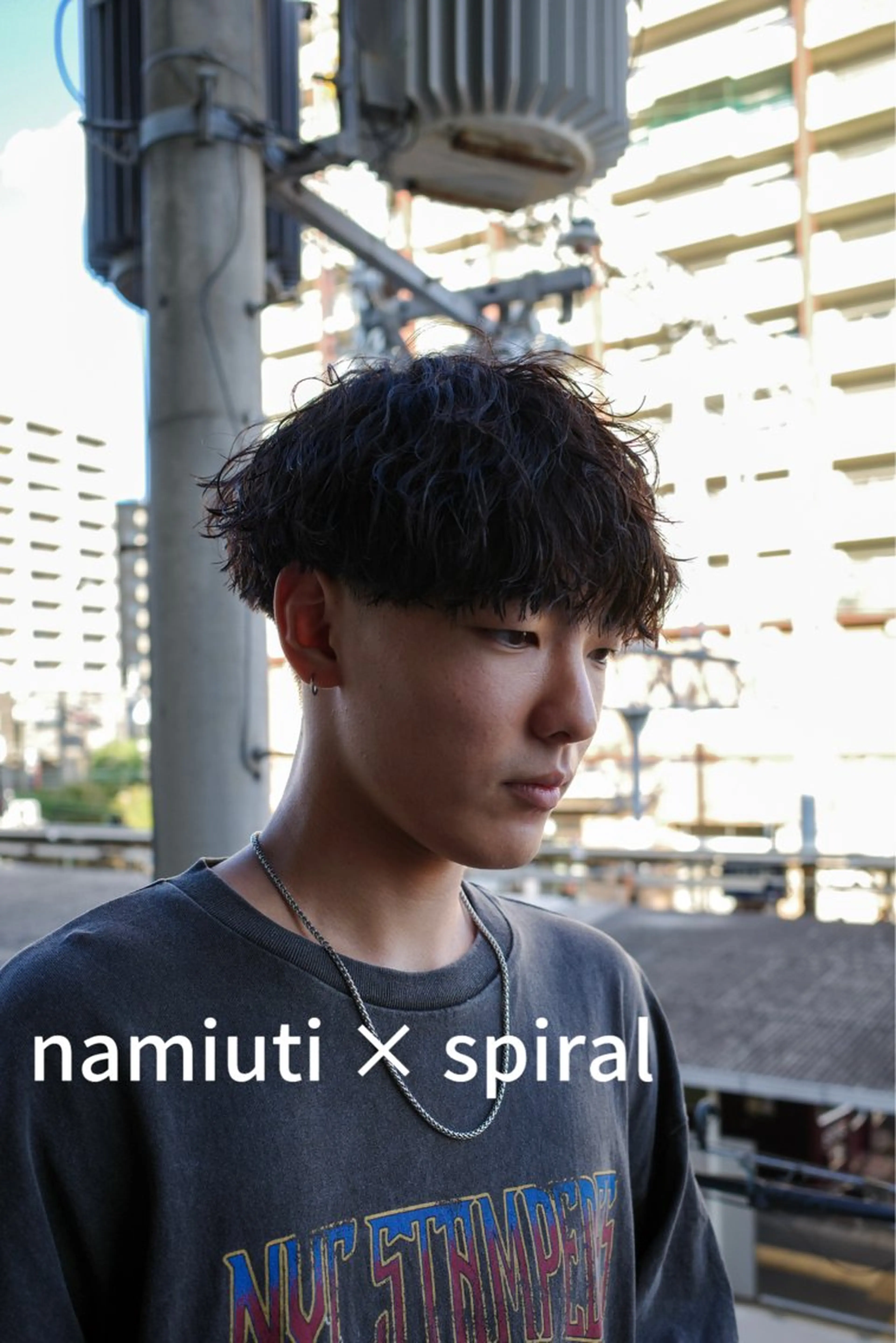 メンズ アップバング マッシュ メンズパーマ メンズツイストパーマ ツーブロック Embellir甲東園所属・三野 光太郎のヘアスタイル