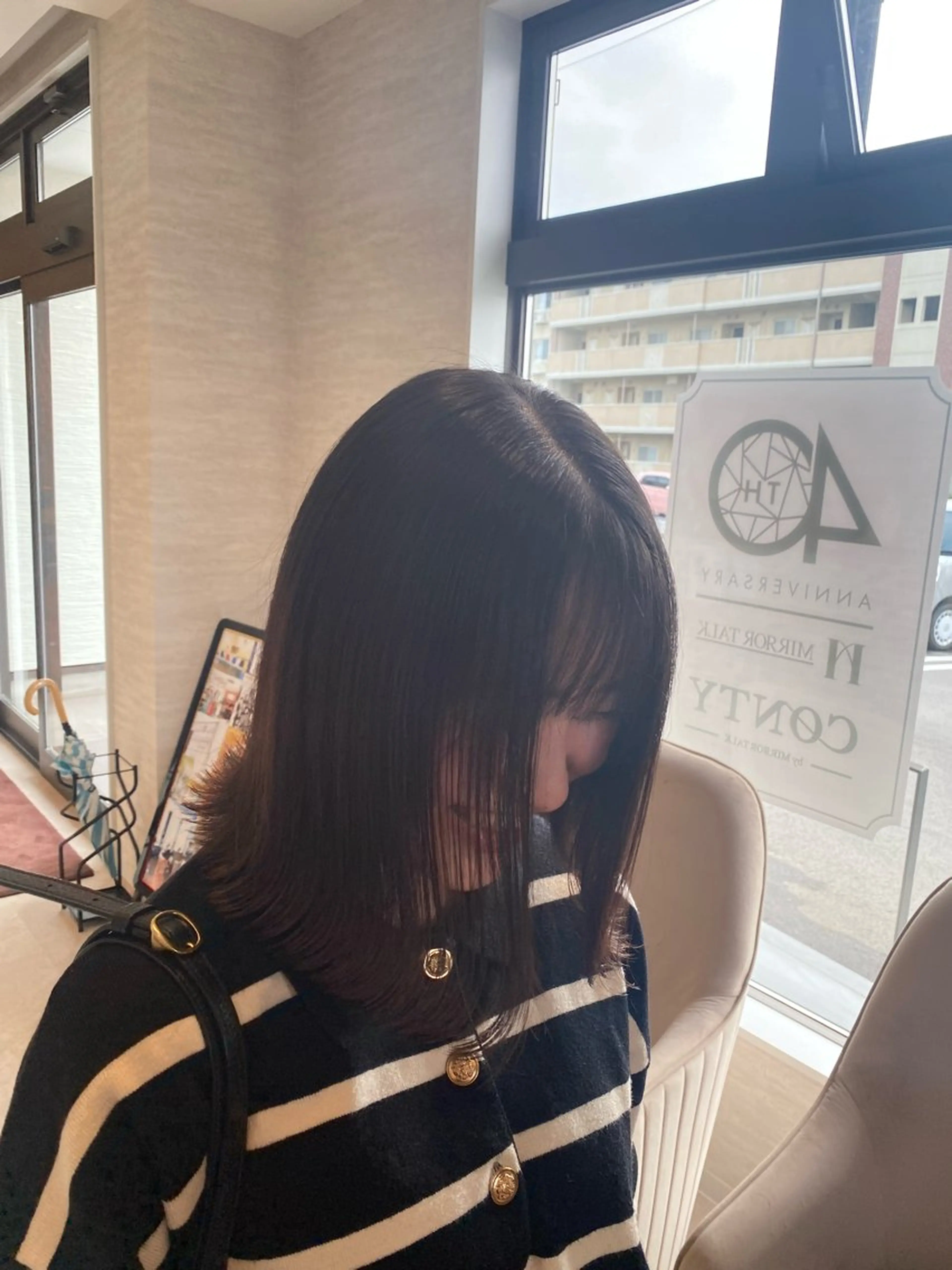 ミディアム 似合わせカット 森 千風優のヘアスタイル