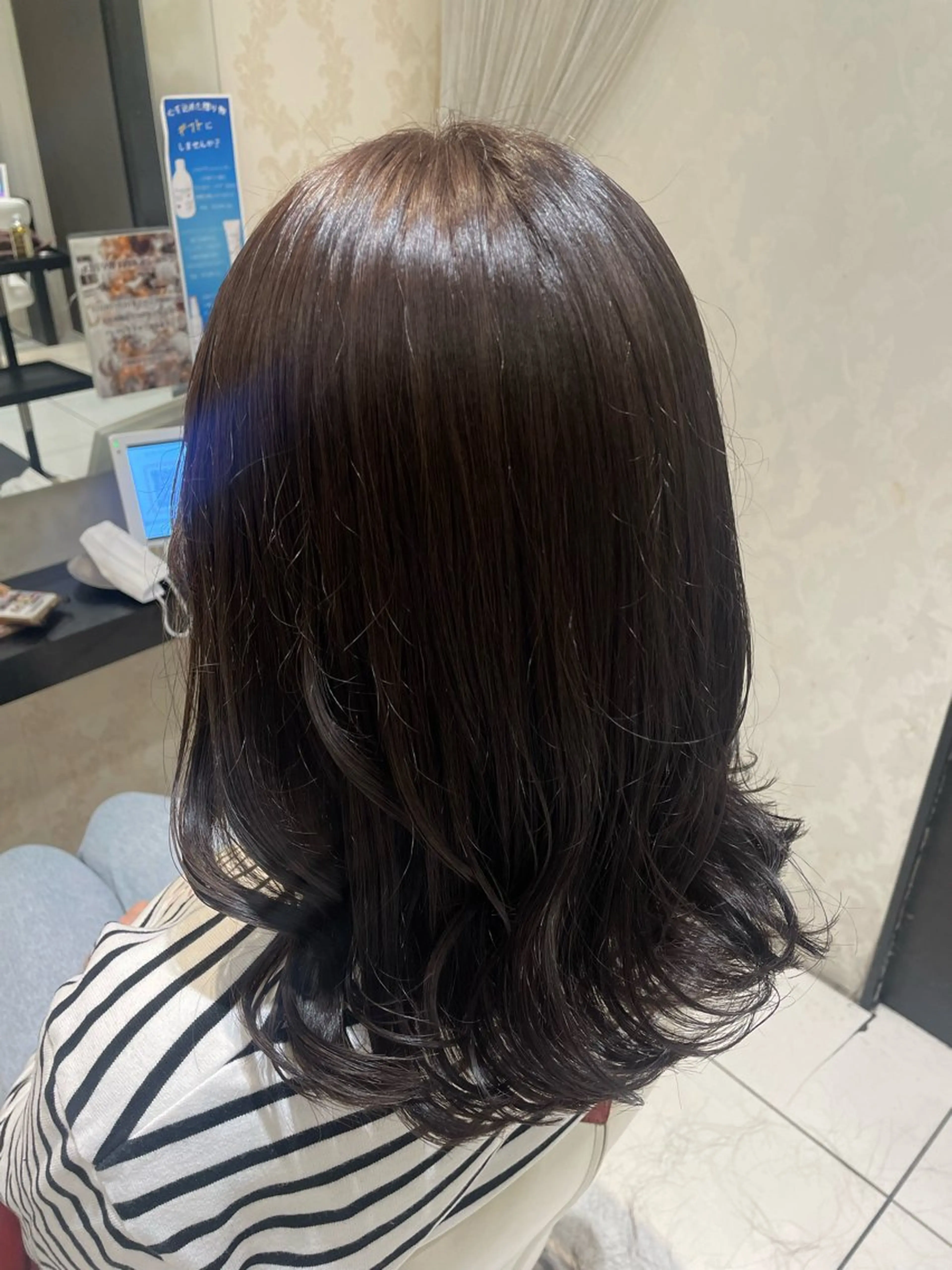 ミディアム カラー ヘアカラー トリートメント 💞暖色カラー 💞risaのヘアスタイル