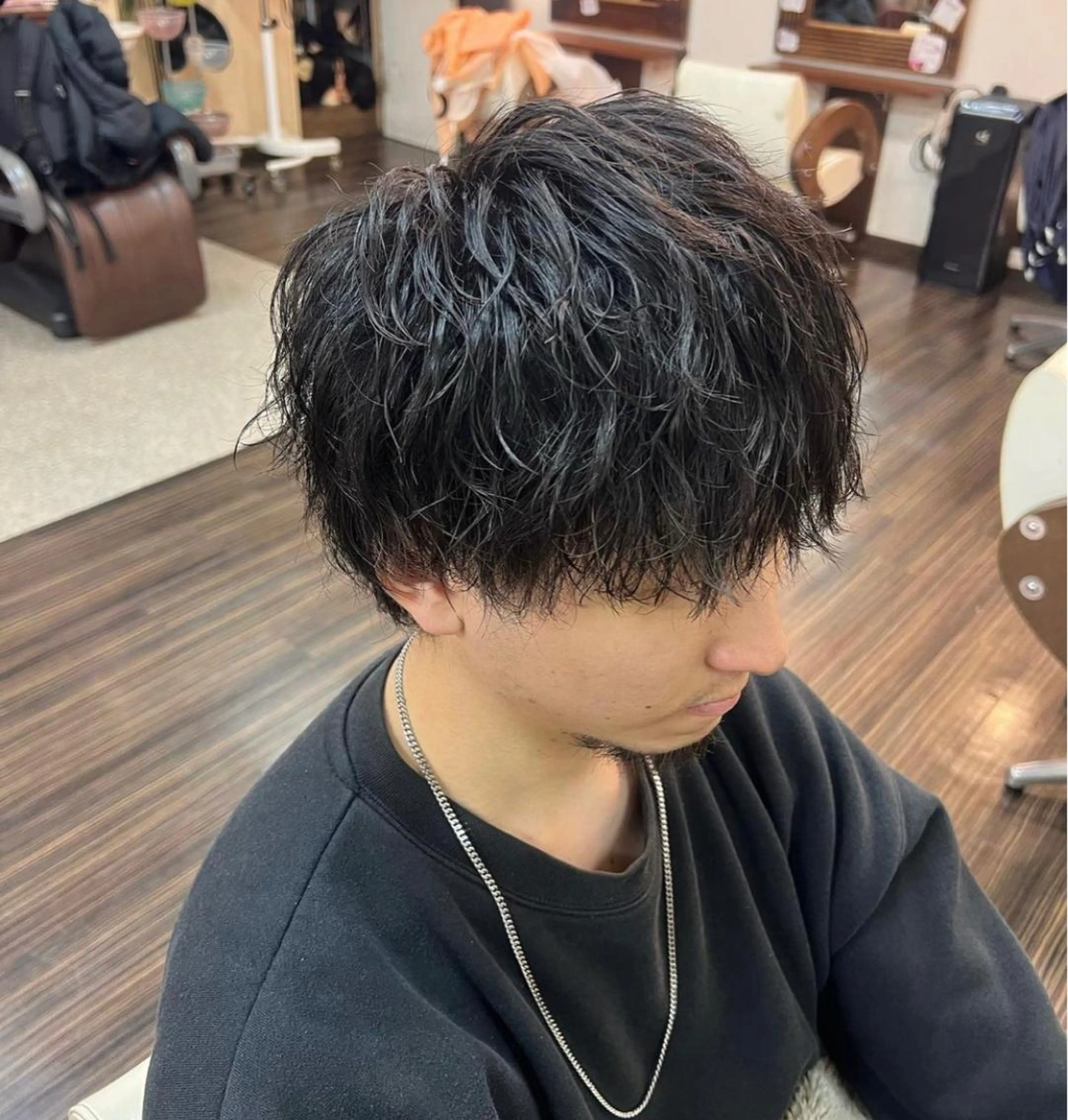 パーマ メンズ 高取 大将のヘアスタイル