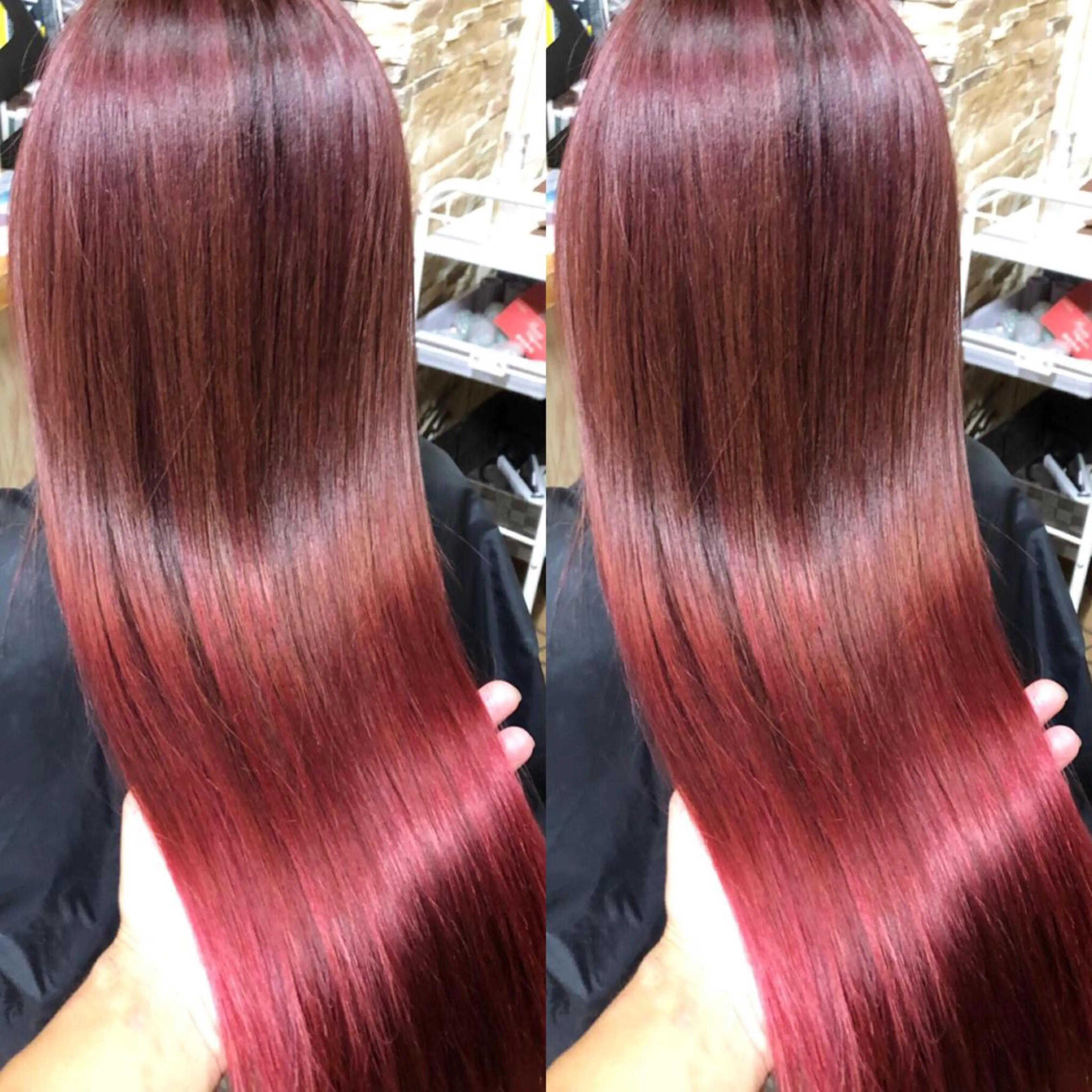 ロング カラー kr2s アメ村のヘアスタイル