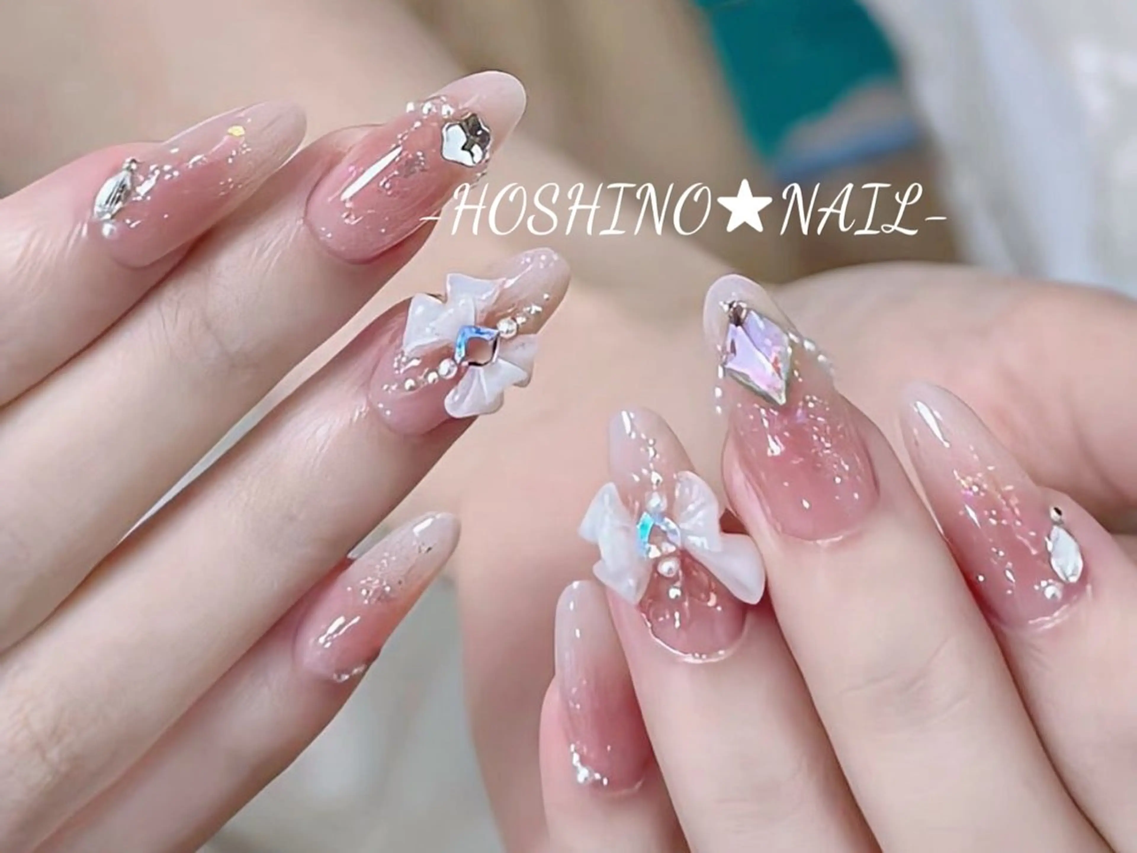 ネイル オーロラネイル チークネイル ドット フットネイル フレンチネイル ハンドネイル ★HOSHINO NAIL★新宿店のネイルデザイン