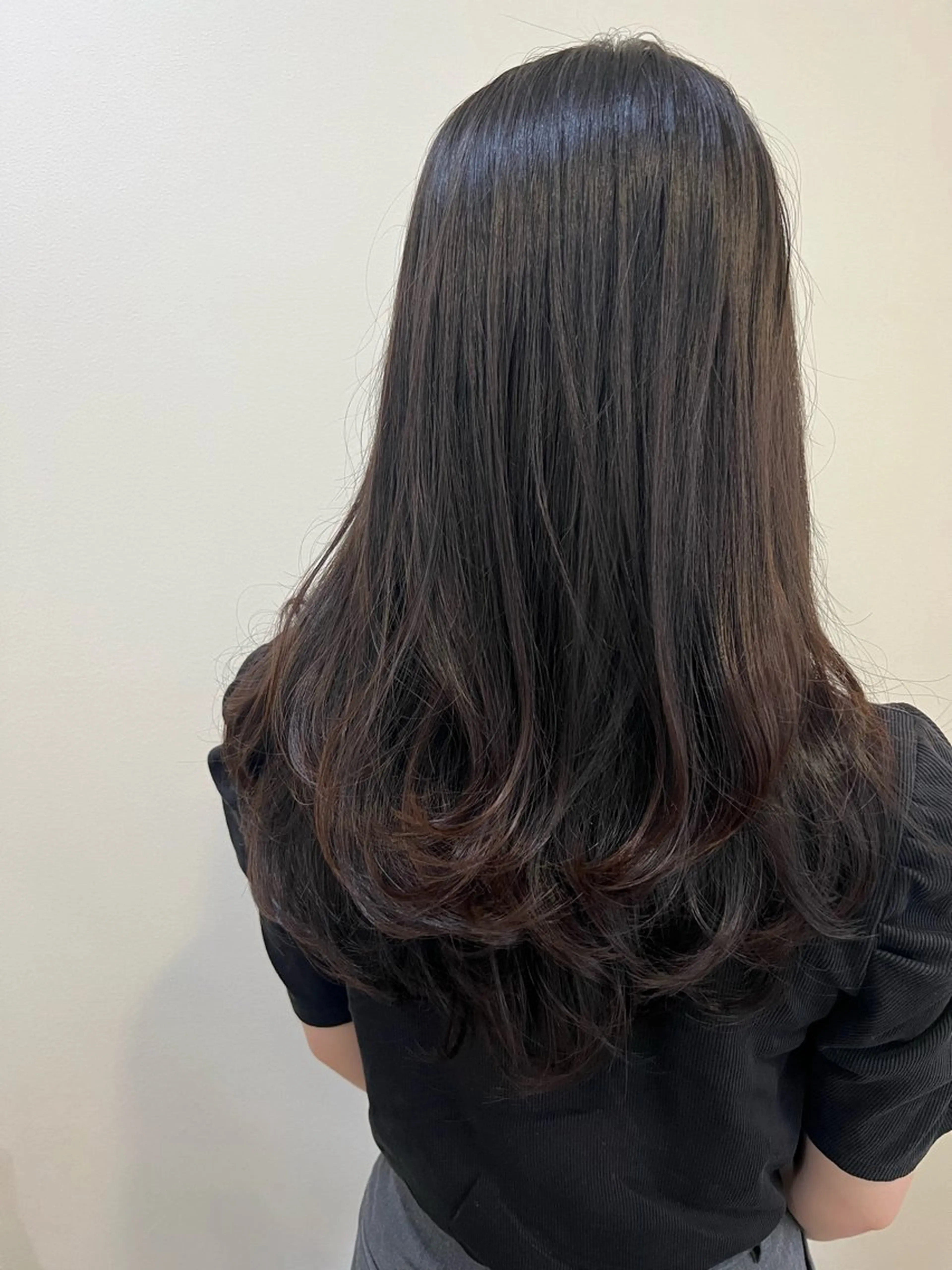 ロング 韓国風ヘア レイヤーカット 現地韓国ヘア🇰🇷 Chisaki치사키のヘアスタイル