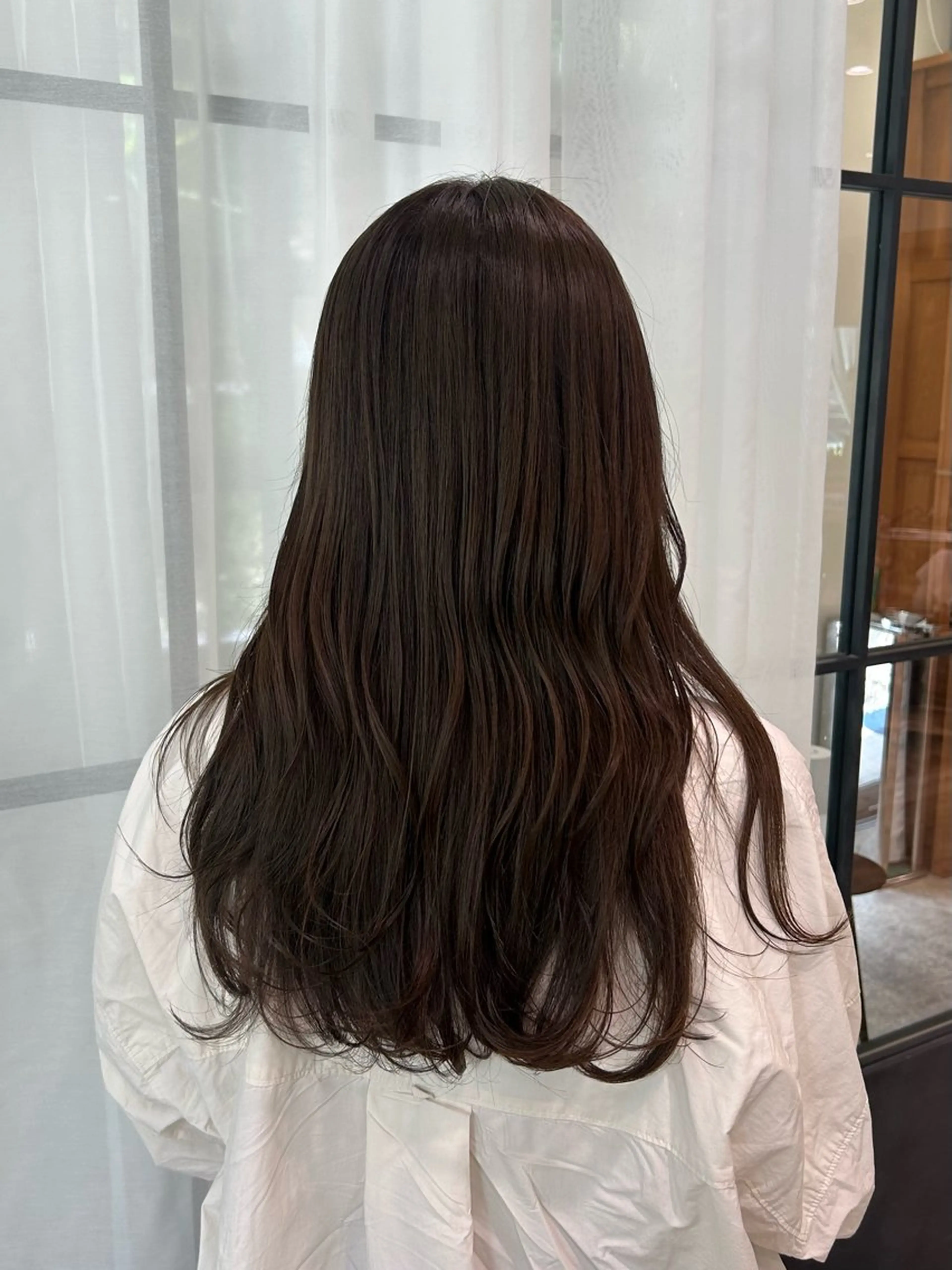 ロング カラー ブラウンカラー 透明感カラー ダブルカラー オリーブブラウン レイヤーカット カット ヘアカラー Lumier de mashu所属・nana/ボブ/ レイヤーカットのヘアスタイル