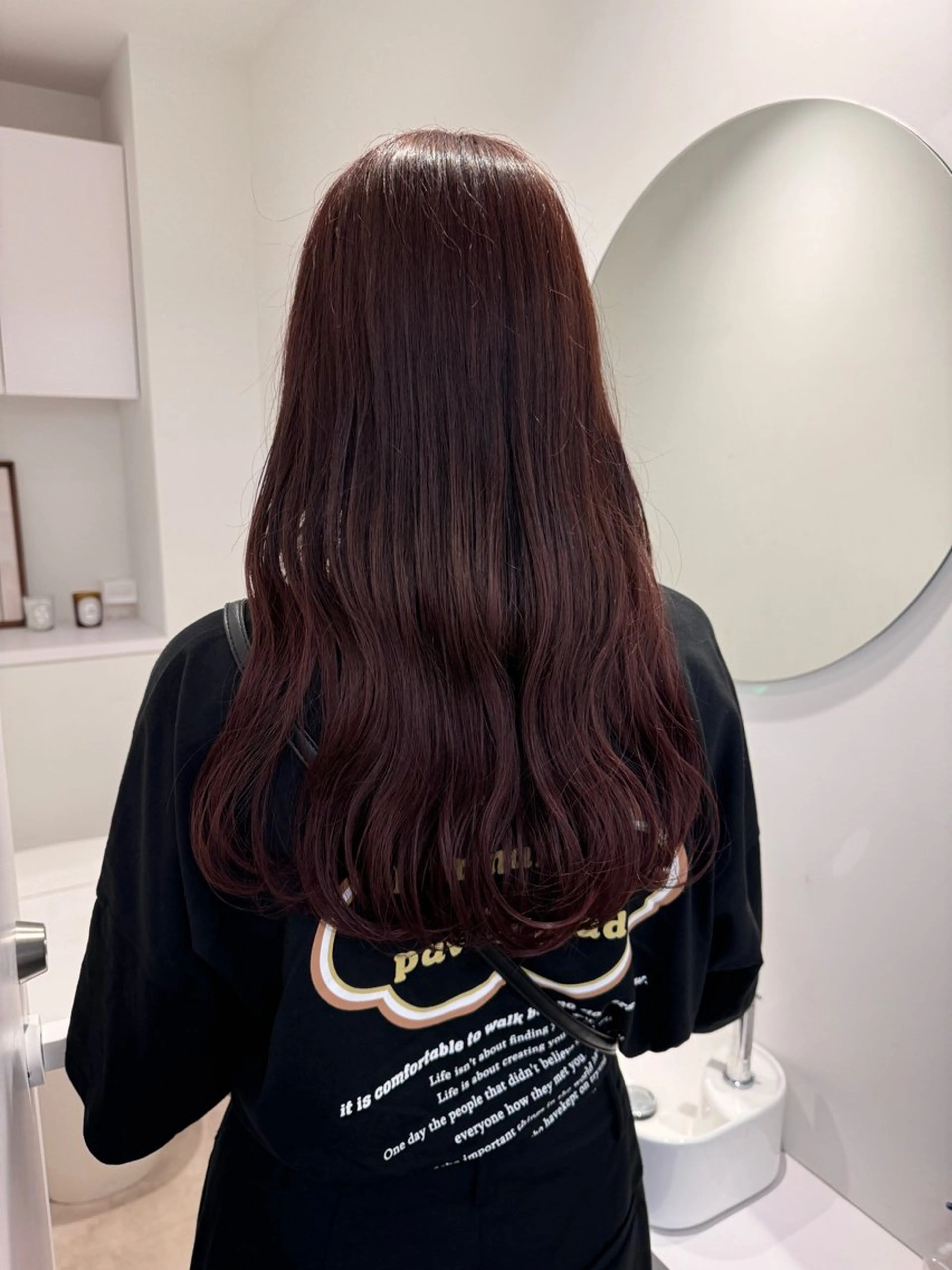 ロング ヘアカラー 透明感カラー🫧⌇ 青🫐🩵のヘアスタイル