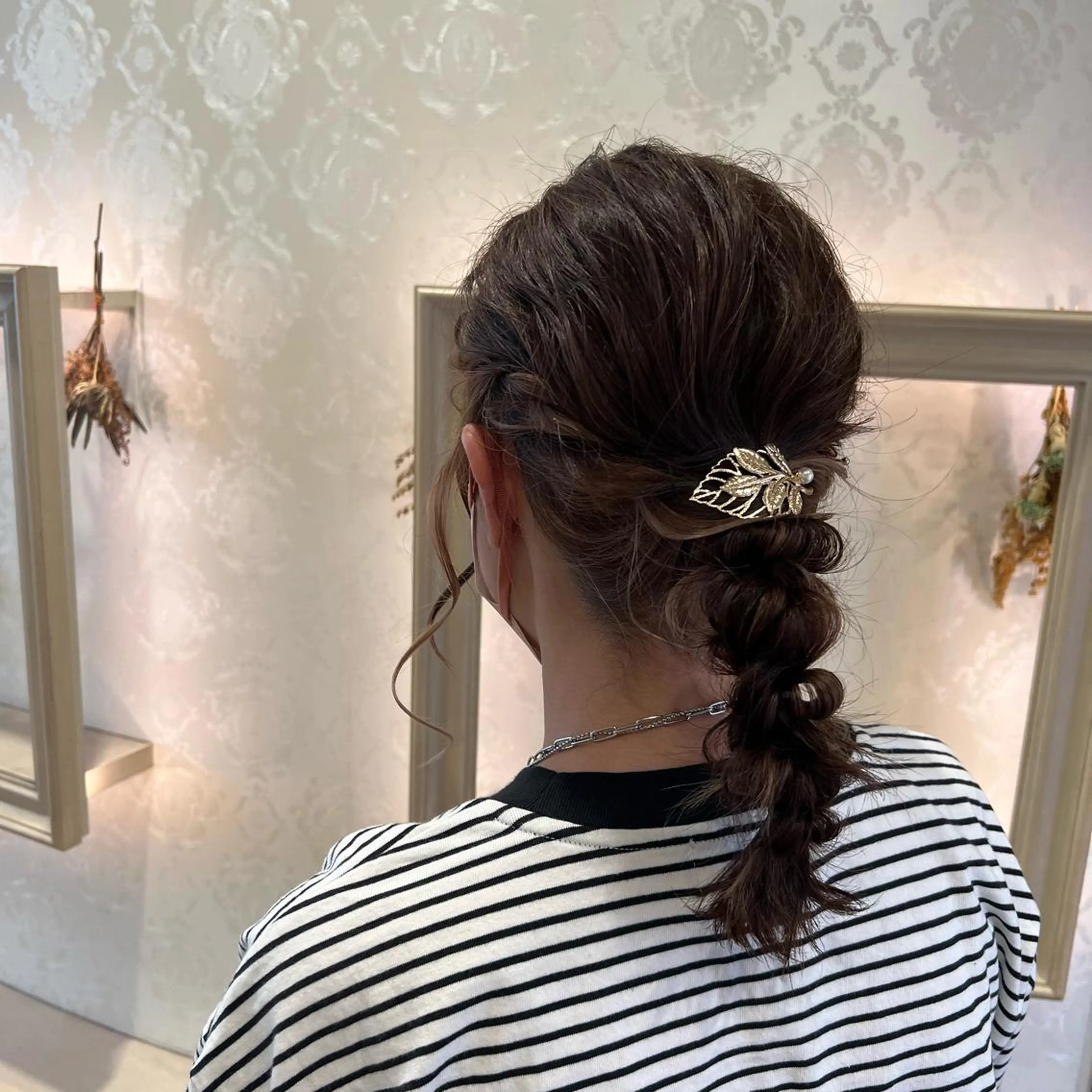 ミディアム ヘアアレンジ ヘアセット SALOWIN川崎WEST店所属・🌷川崎/アレンジ/ 暖色ボブ/コトネ🌷のヘアスタイル