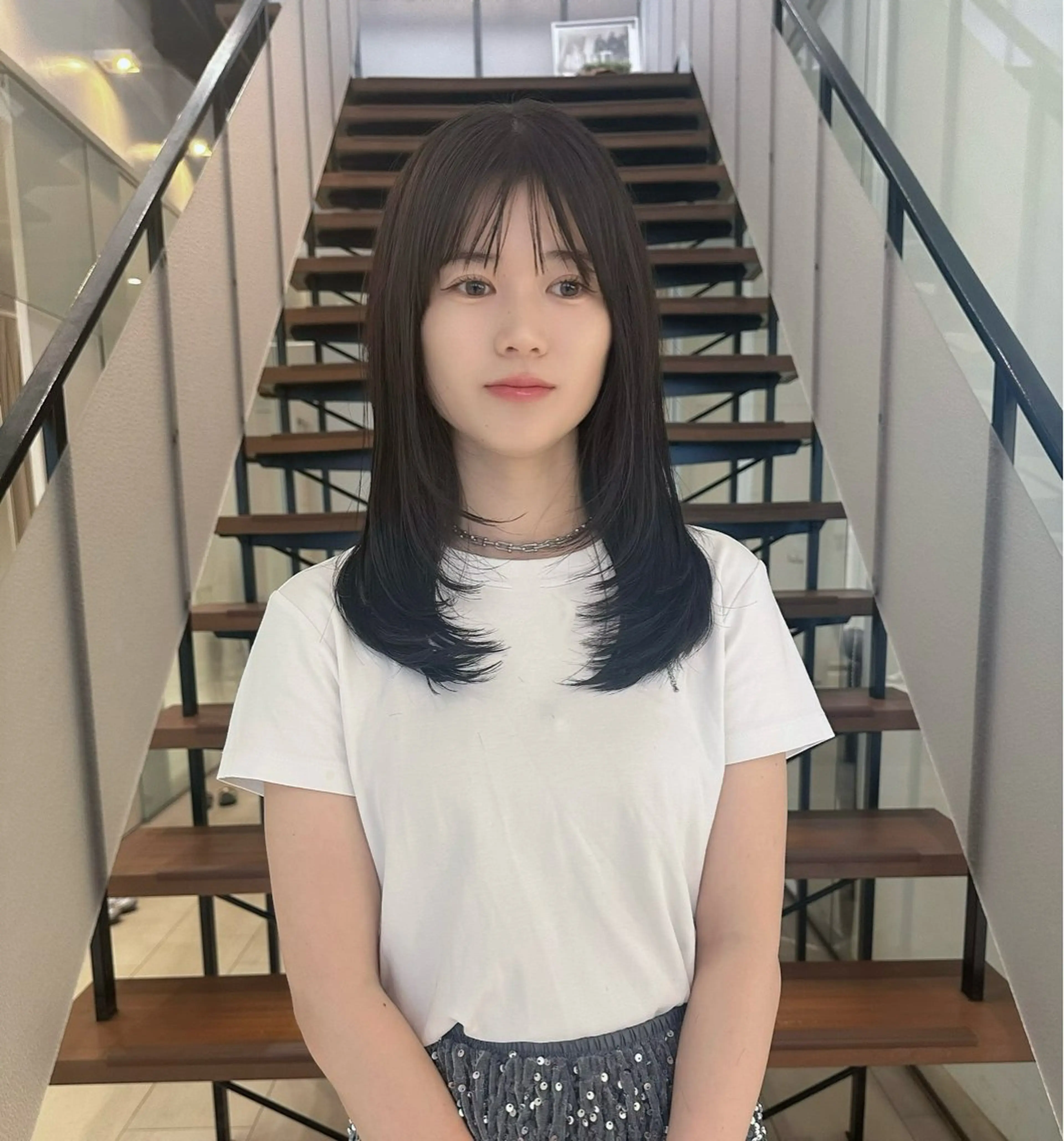 セミロング カット 水町 幸基のヘアスタイル