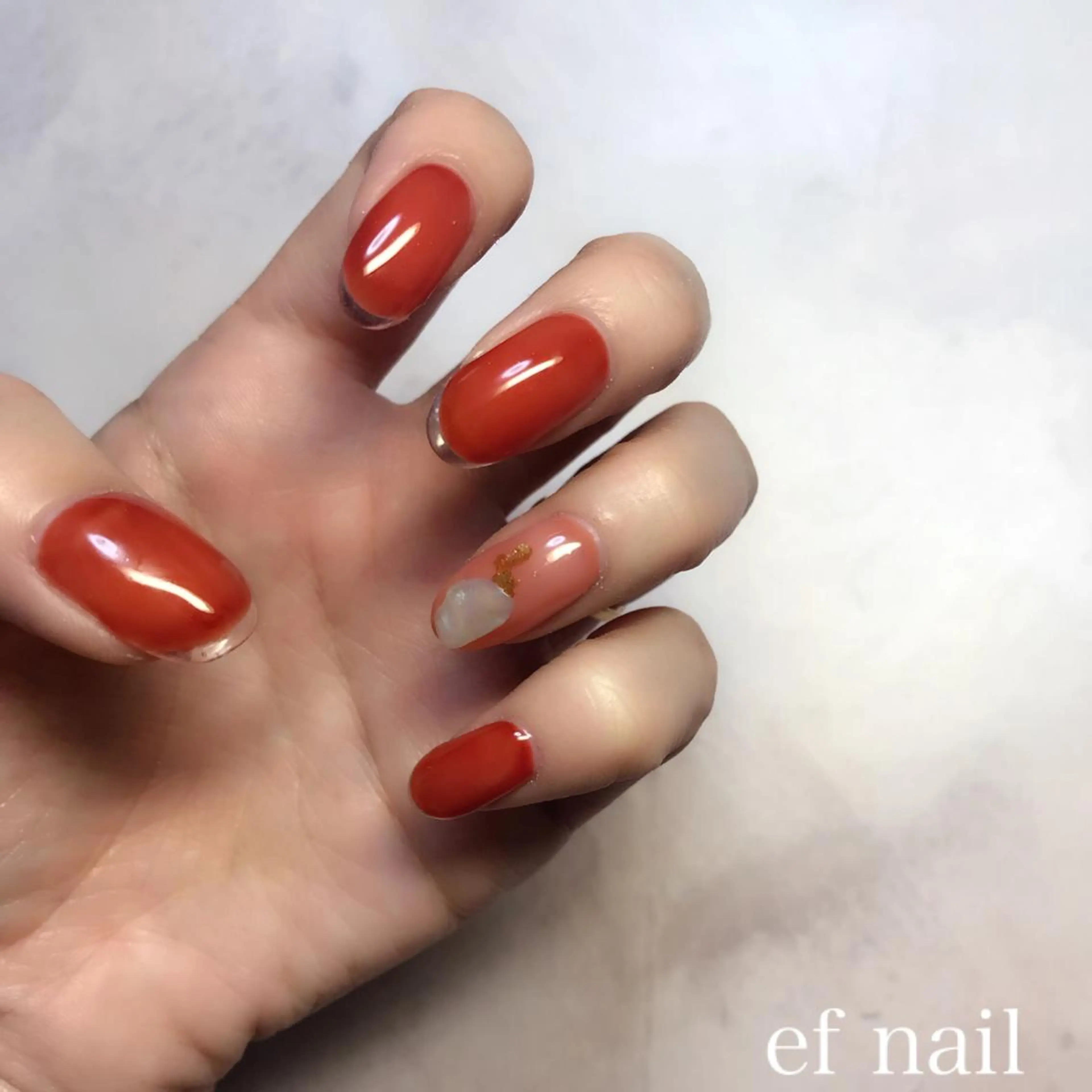 ネイル 長さ出し ハンドネイル ef nailのネイルデザイン