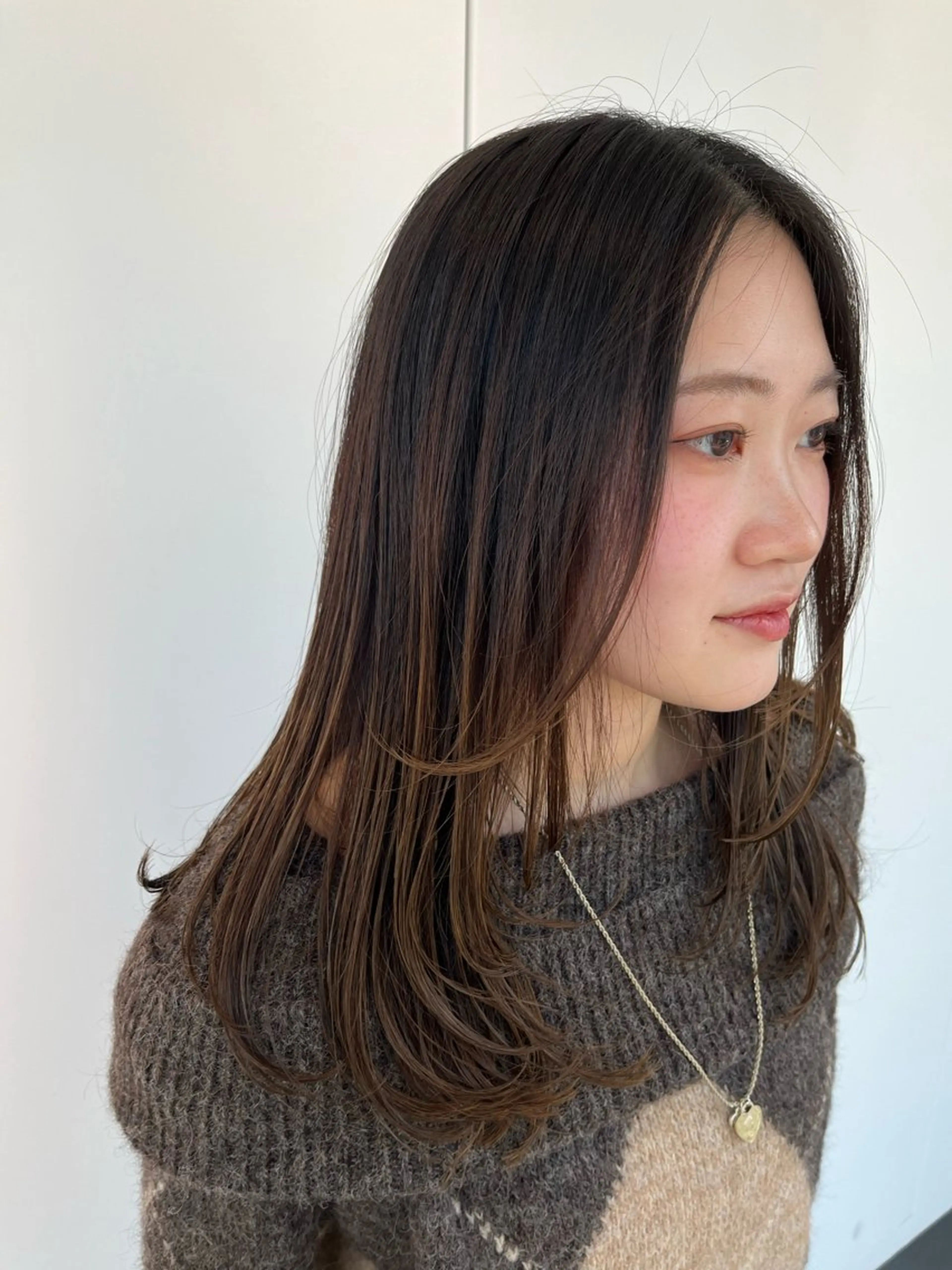 ロング 顔周りカット レイヤーカット カット オブヘア　ウエスト店所属・鈴木夏季 お悩み相談/自由が丘のヘアスタイル