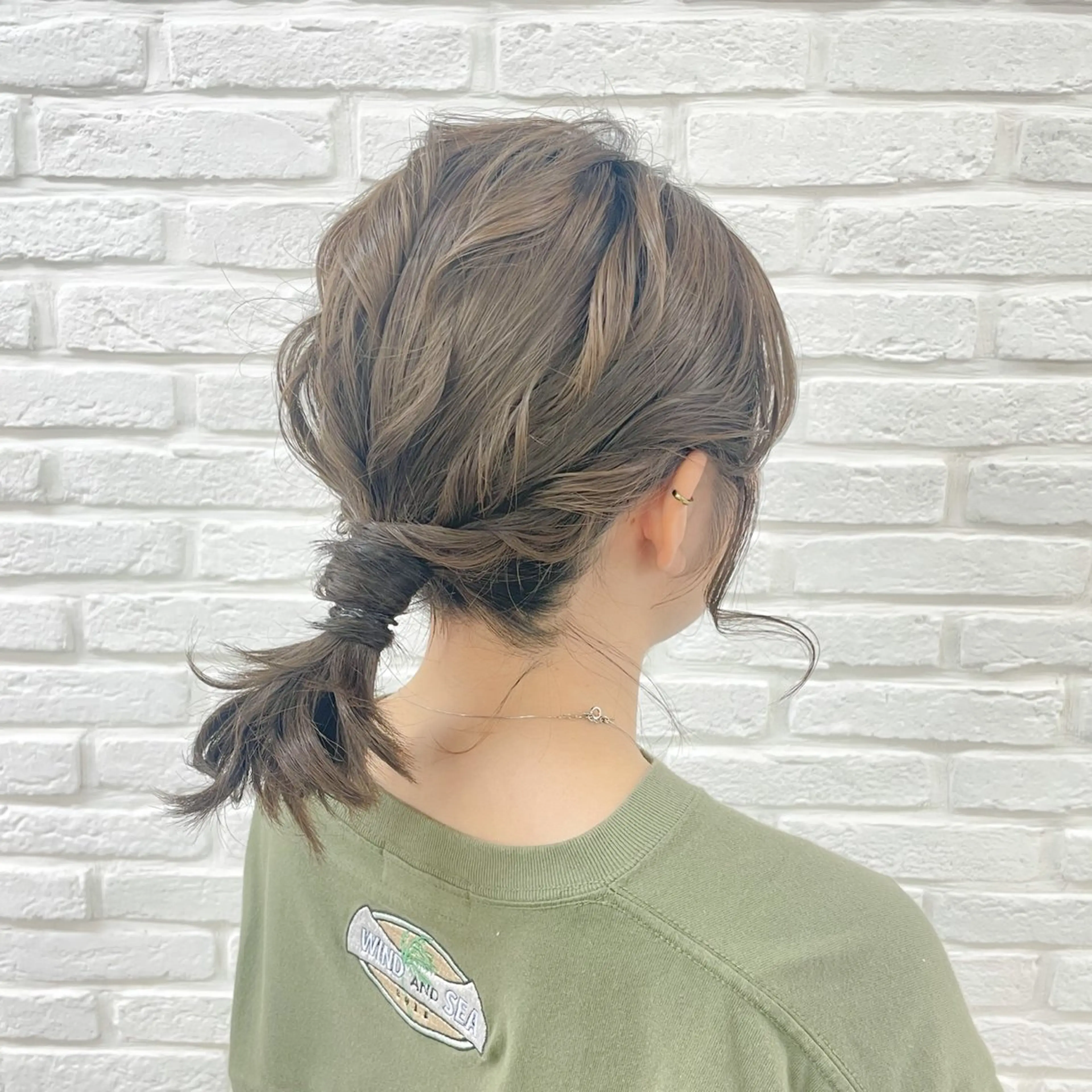 ショート ヘアアレンジ ヘアセット アレンジ🎀ツヤ髪✨ 北野亜優実‪🌱‬のヘアスタイル