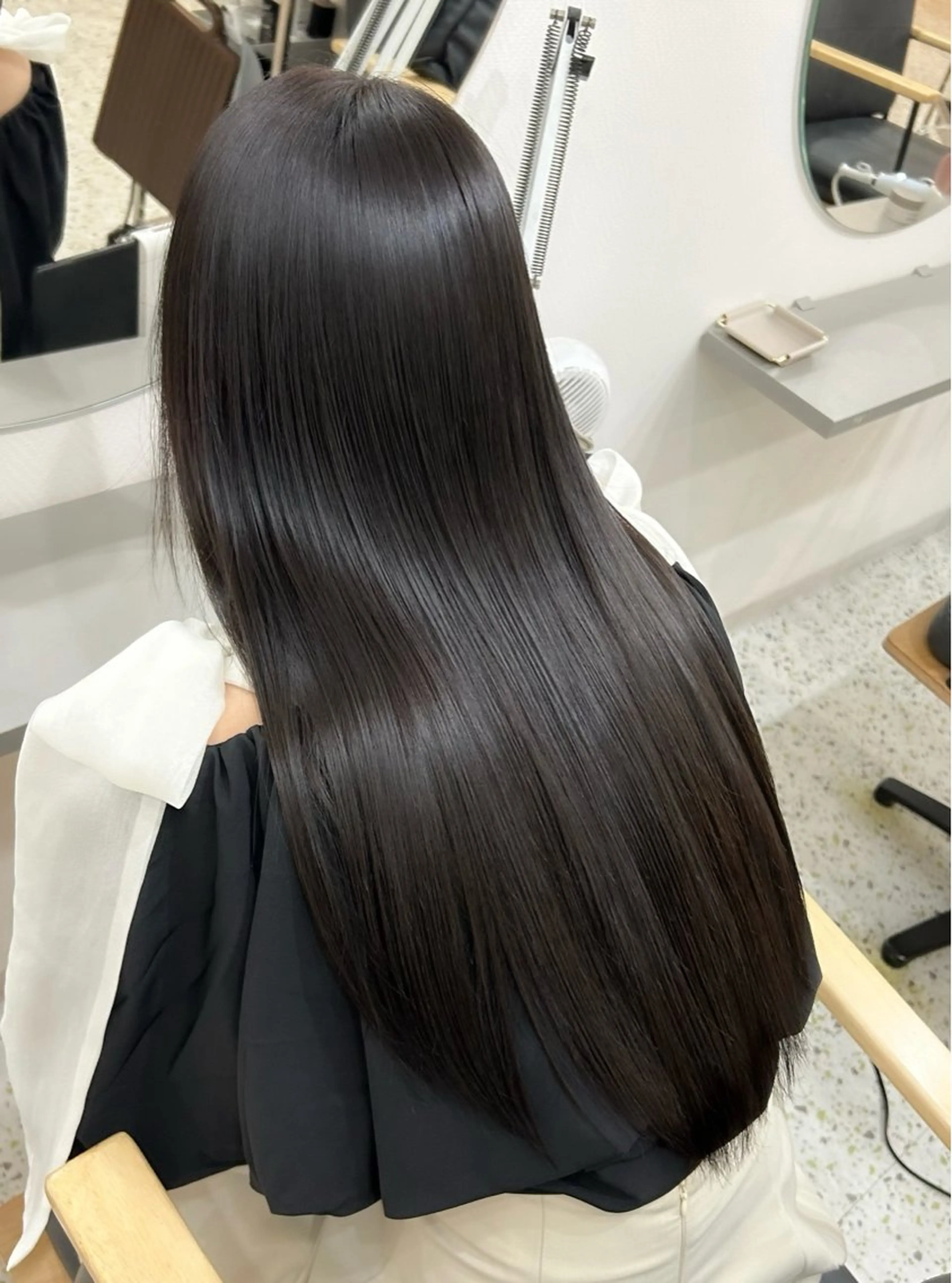 ロング 髪質改善 縮毛矯正 トリートメント トリートメント Memories所属・🧣艶カラー・ヘア セット Chie🧸のヘアスタイル