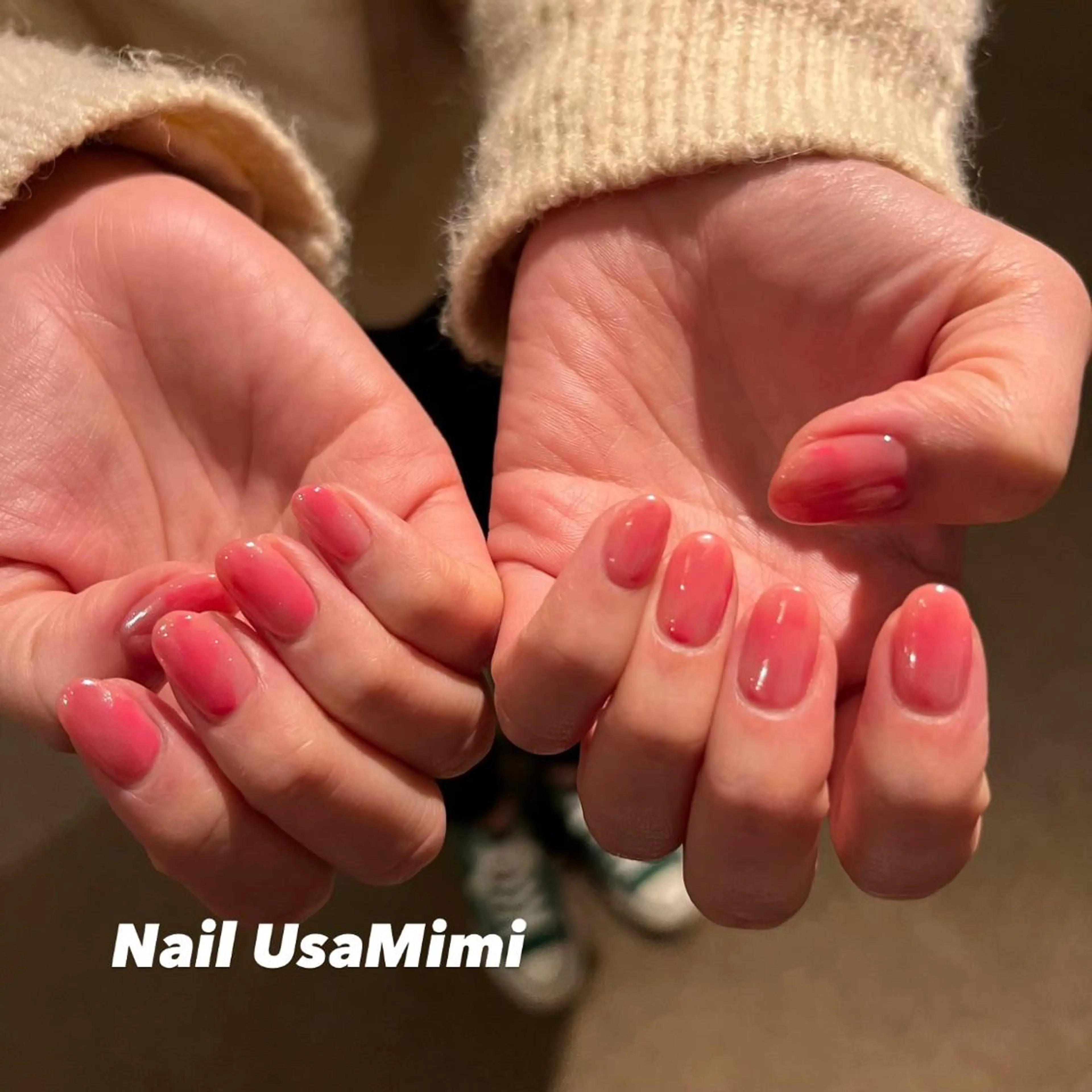 ネイル フットネイル ジェルネイル マグネットネイル 持ち込み ニュアンスネイル 本町ネイルNail UsaMimiのネイルデザイン