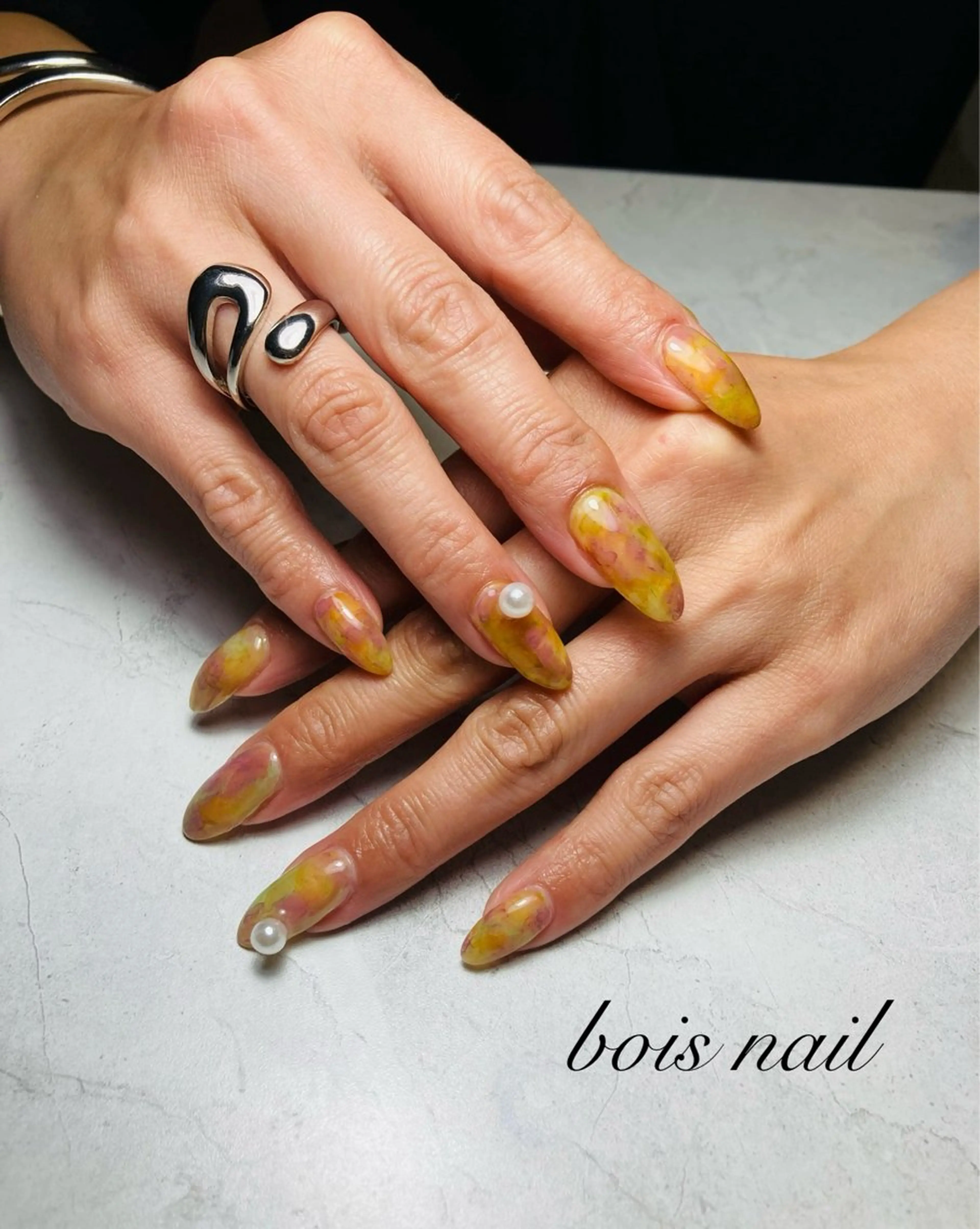 ネイル アートネイル ニュアンスネイル bois nail ボワネイル北巽のネイルデザイン