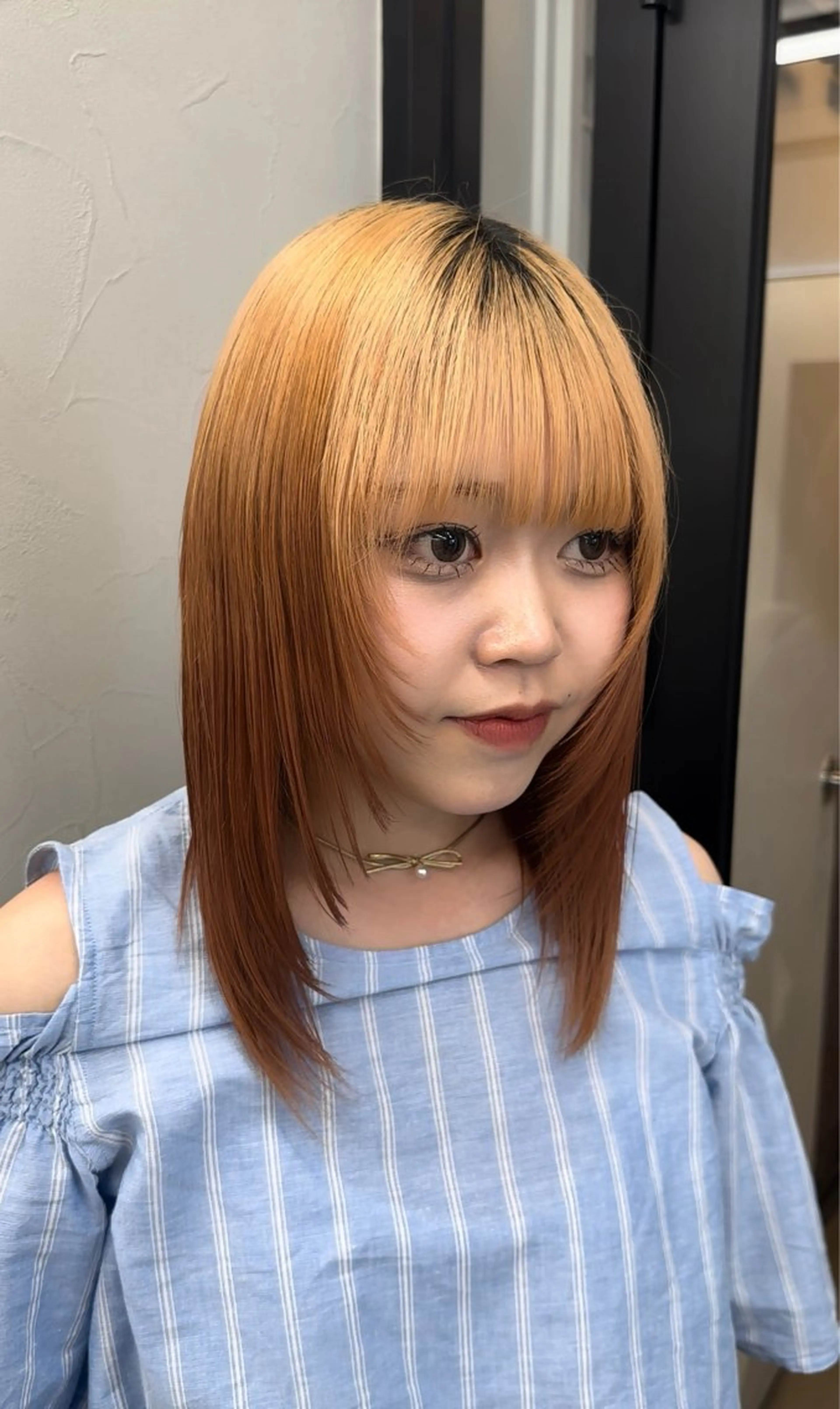 セミロング 顔周りカット 髪質改善 レイヤーカット トリートメント カット トリートメント 髪質改善/レイヤー/ 艶髪🎀ayaneのヘアスタイル