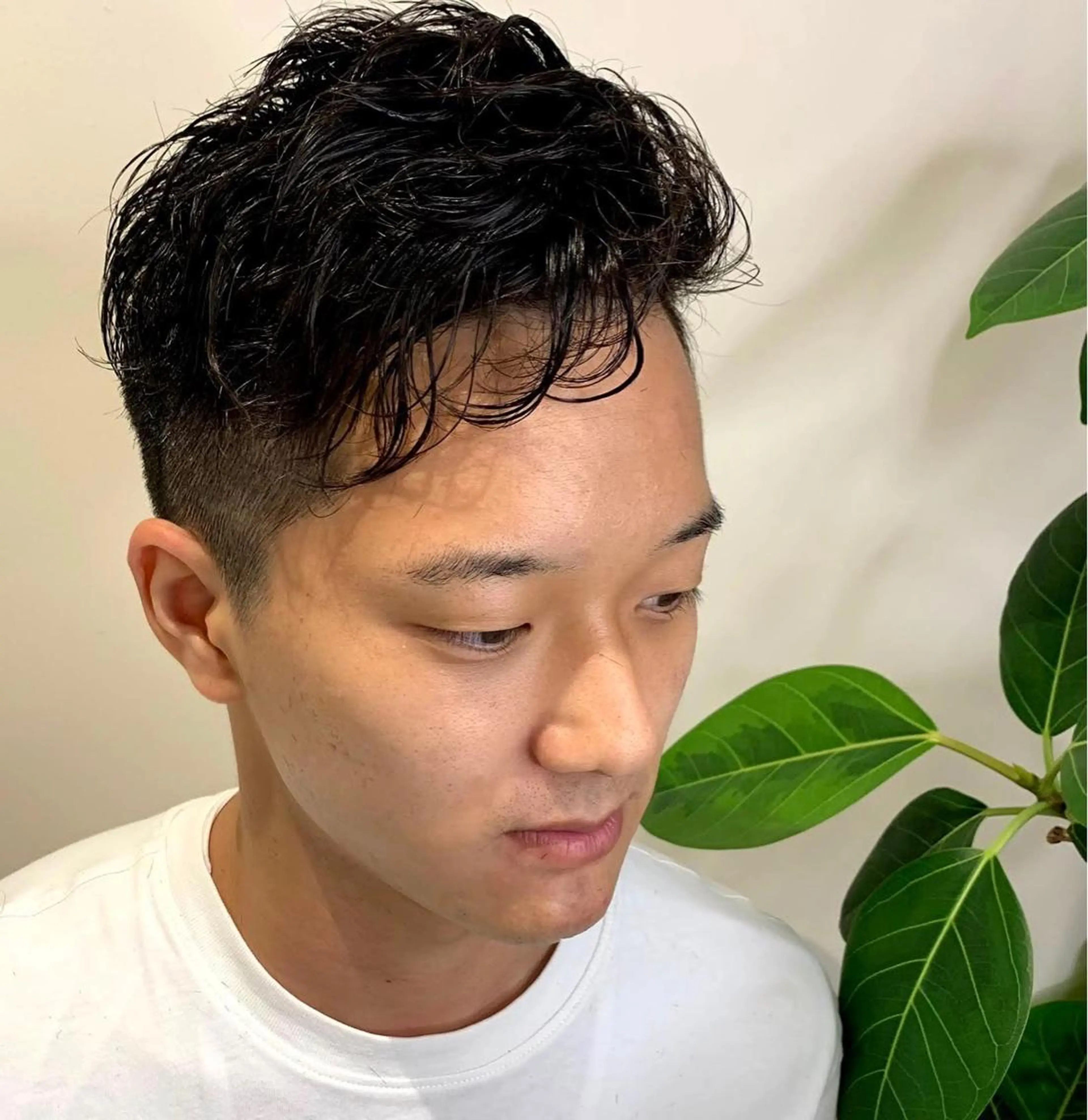 ショート パーマ メンズ レイヤー🇰🇷 韓国ヘア💕トモミのヘアスタイル