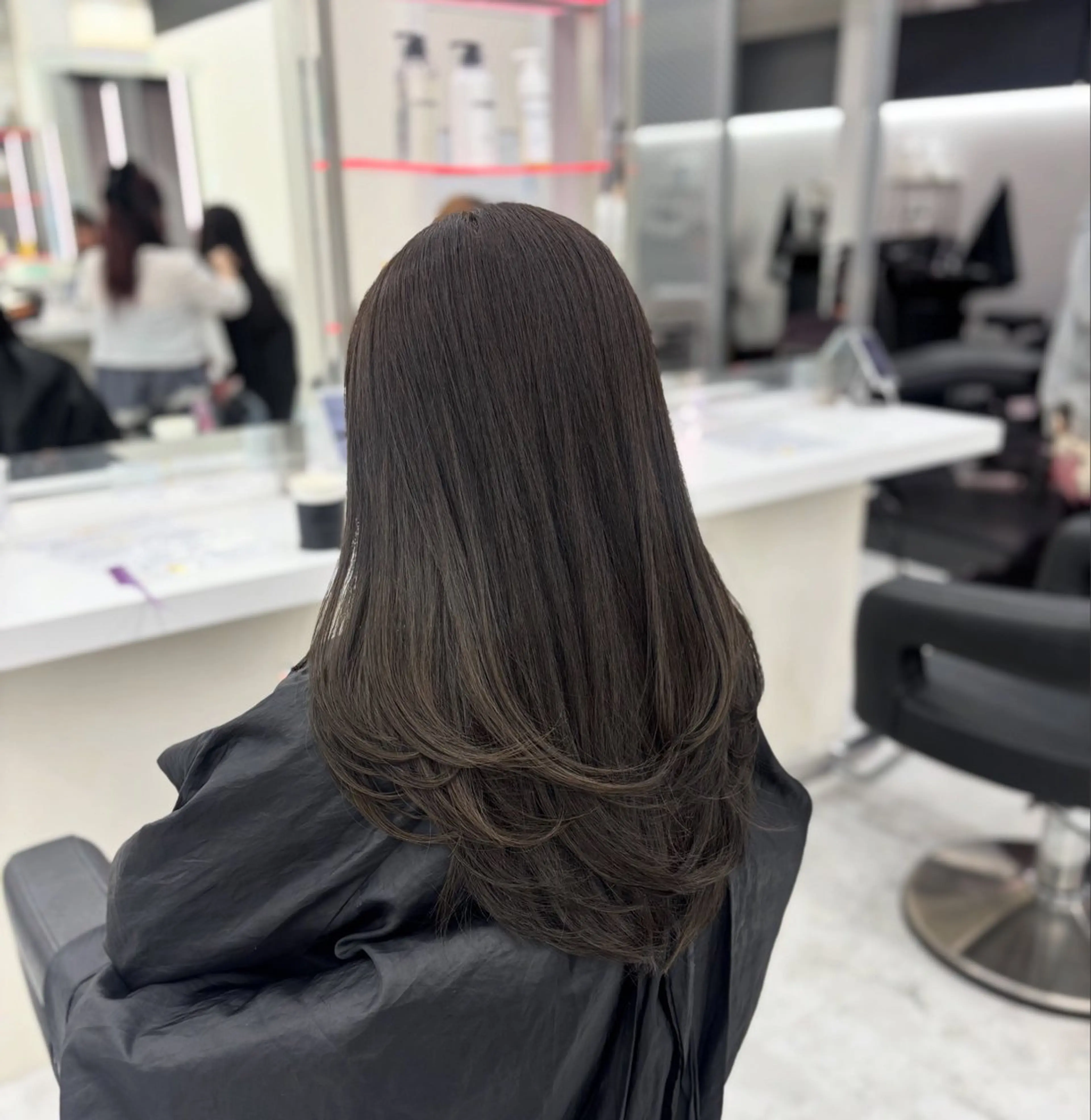 ロング カラー カット ヘアカラー 🤍レイヤー/顔周り 暖色hirari🤍のヘアスタイル