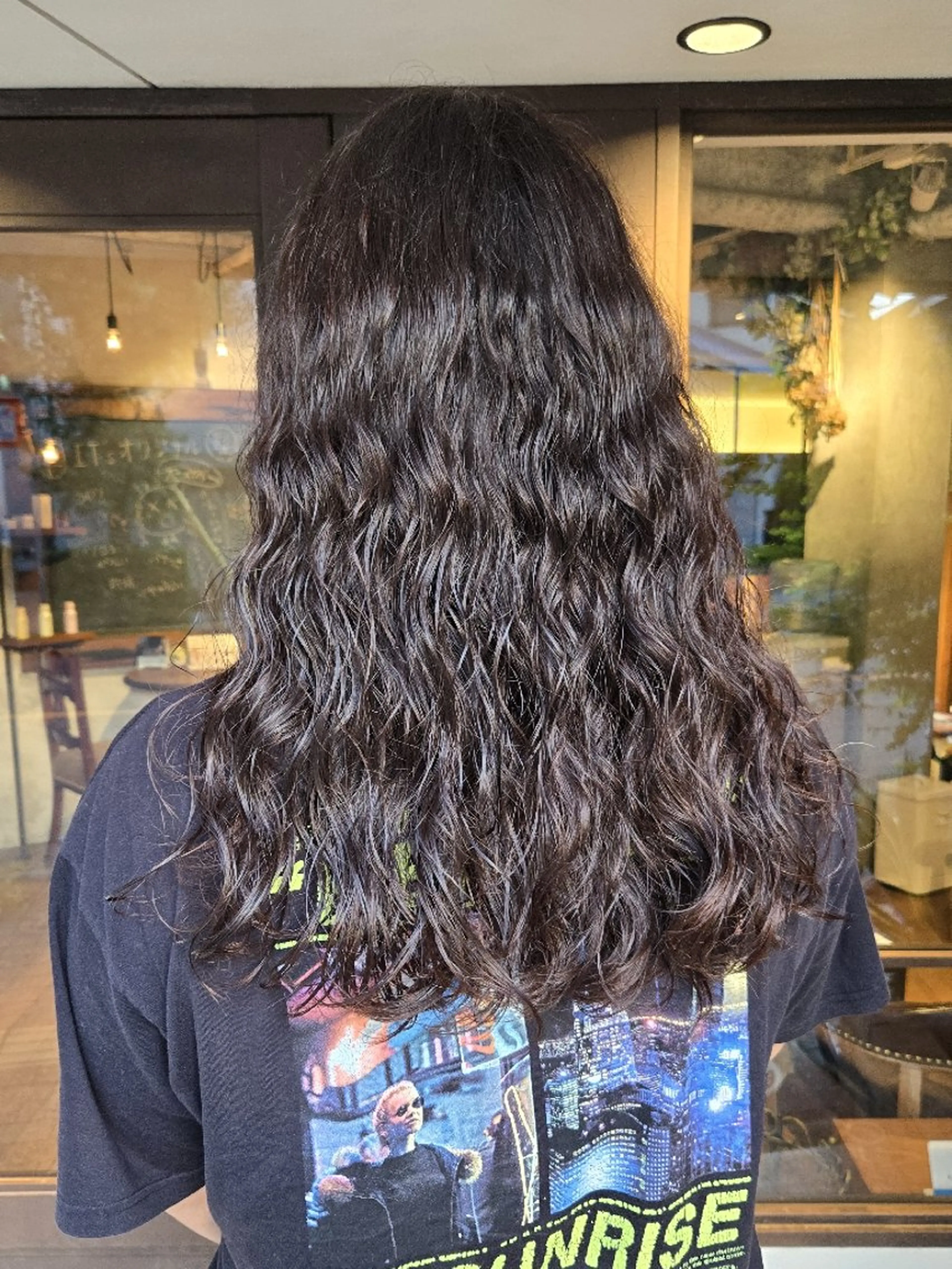ロング パーマ カット パーマ 韓国好き🇰🇷 美容師MIKUのヘアスタイル