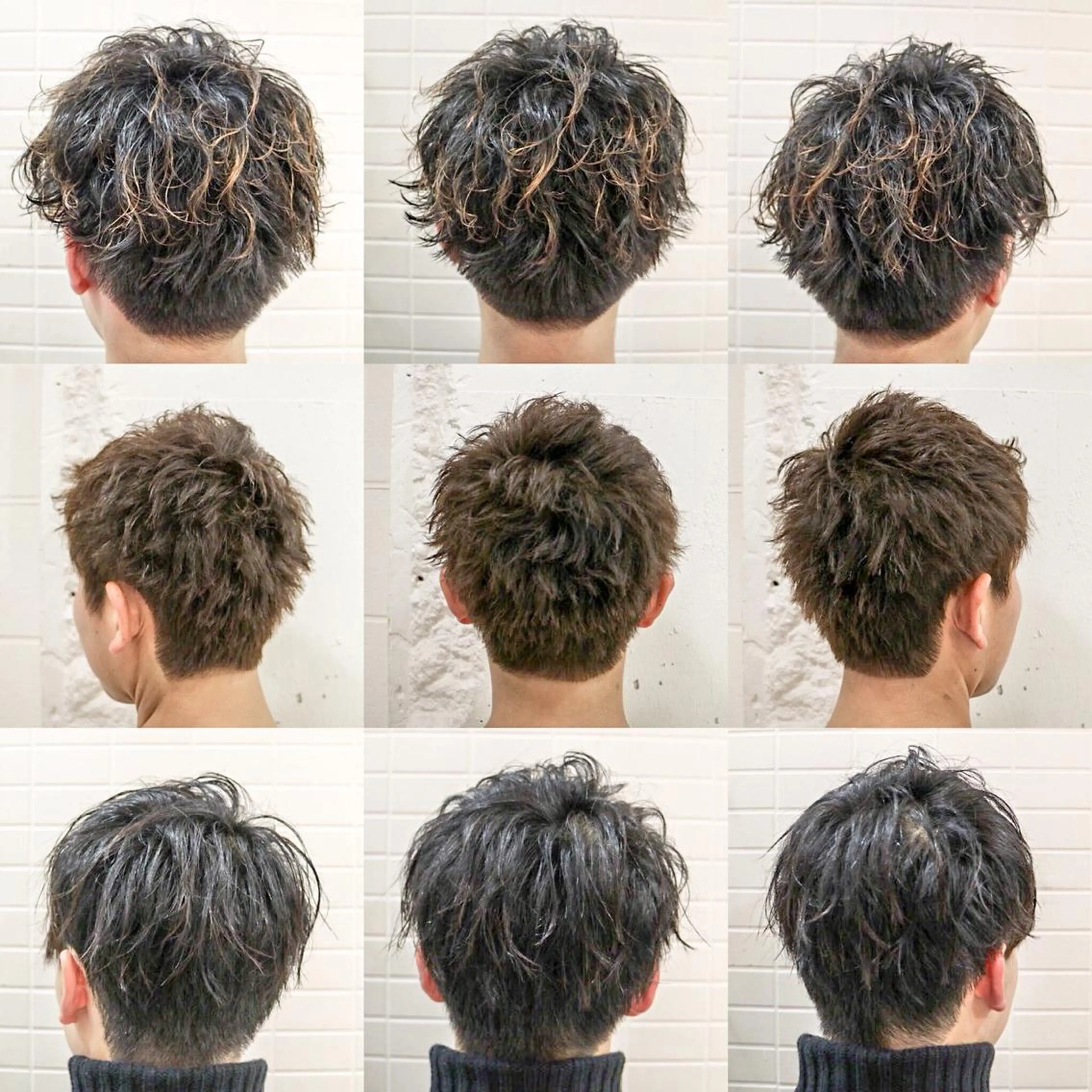 ショート カラー パーマ メンズ ⭐️口コミ5.0⭐️ 当日予約可能👌🏼のヘアスタイル