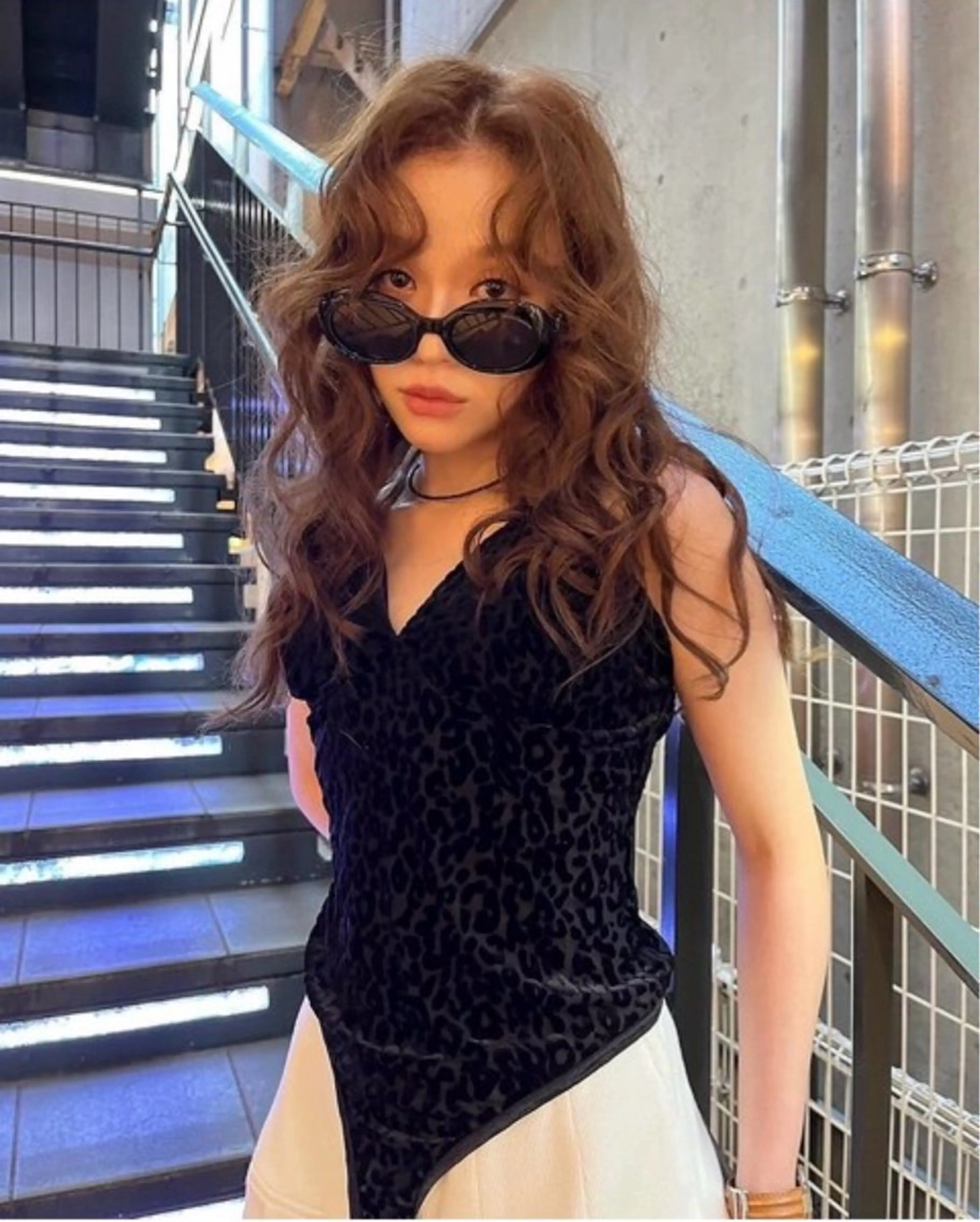 ロング カラー ブリーチ 似合わせカット カット ヘアカラー 当日予約/天神美容室 HACKのヘアスタイル