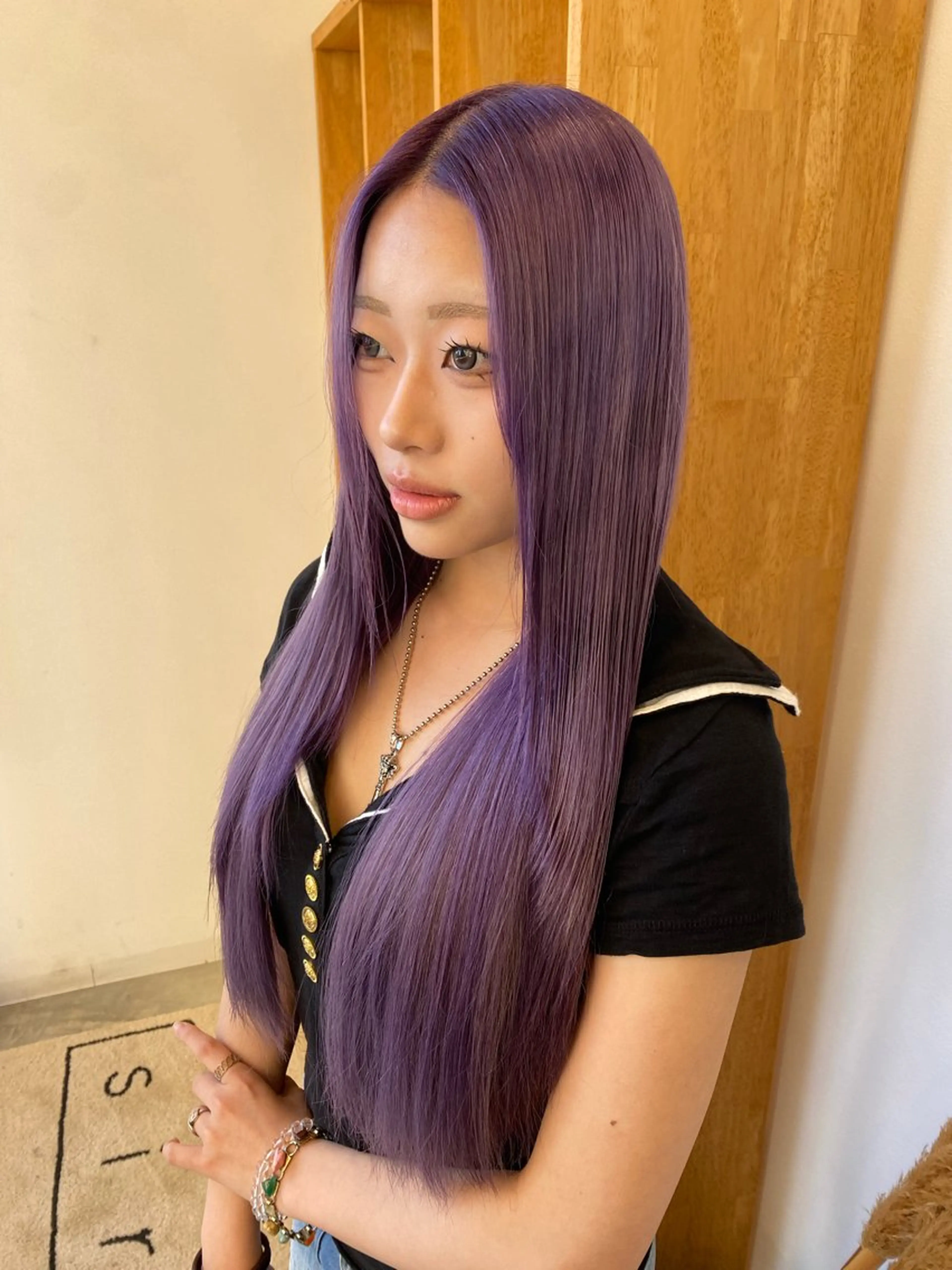 レディースカット＋ブリーチリタッチ＋オンカラーの写真
