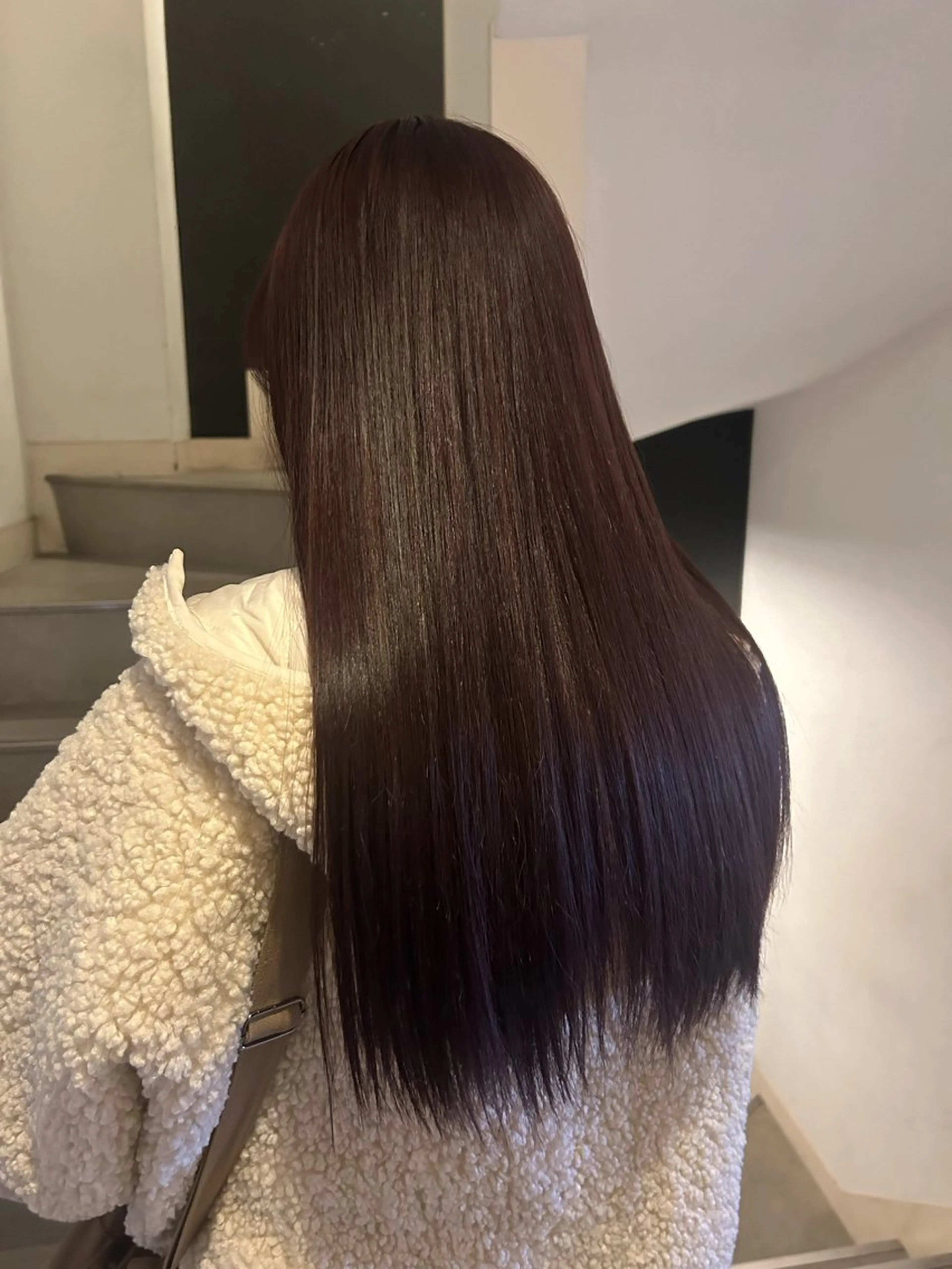 ロング カラー ブリーチ ダブルカラー ブリーチなしカラー 愛結 暖色カラー🎀🩰のヘアスタイル