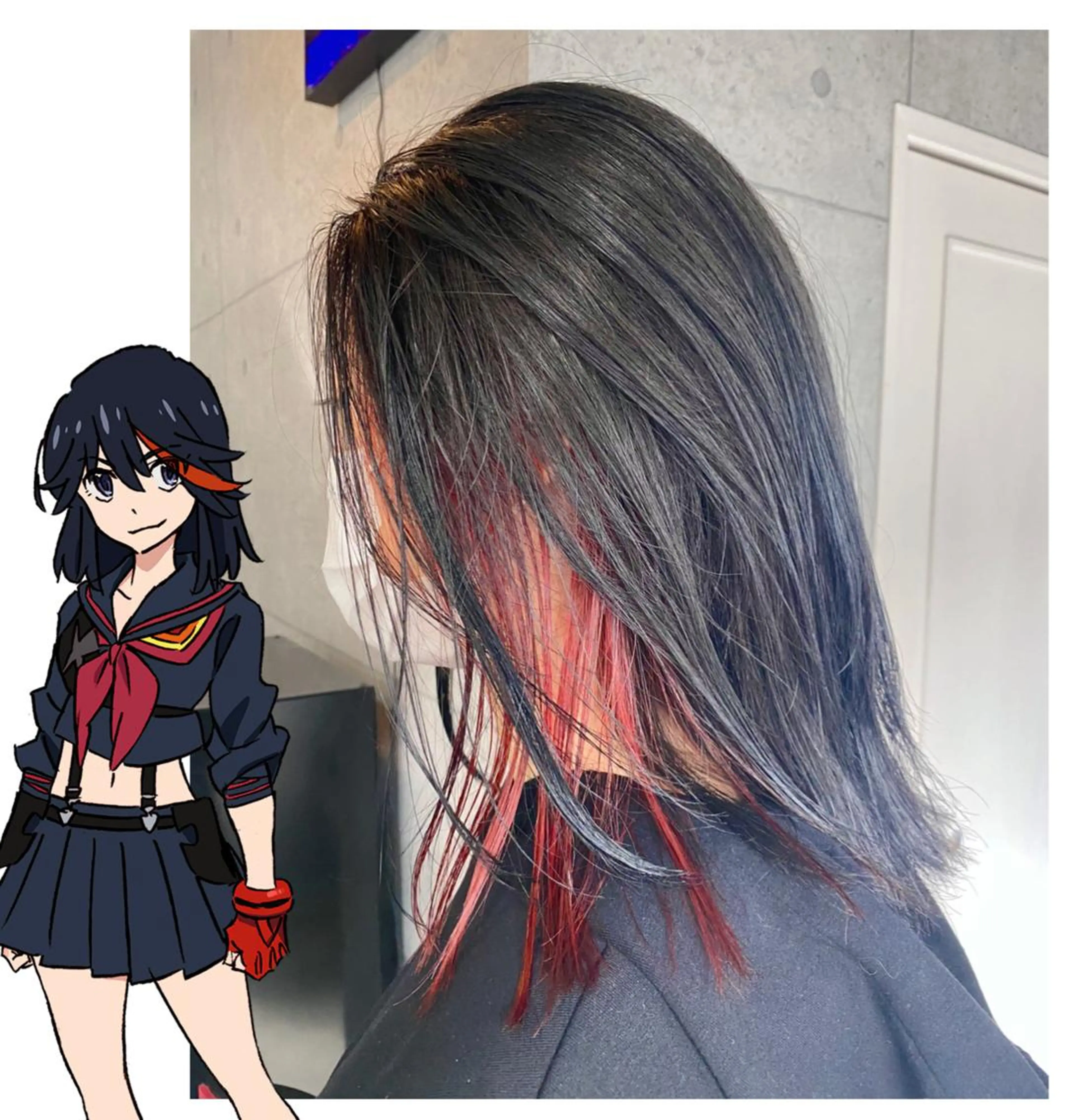 ミディアム カラー ヘアカラー GARU-ガル-所属・TSUNO🦖 派手髪/オタク美容師のヘアスタイル