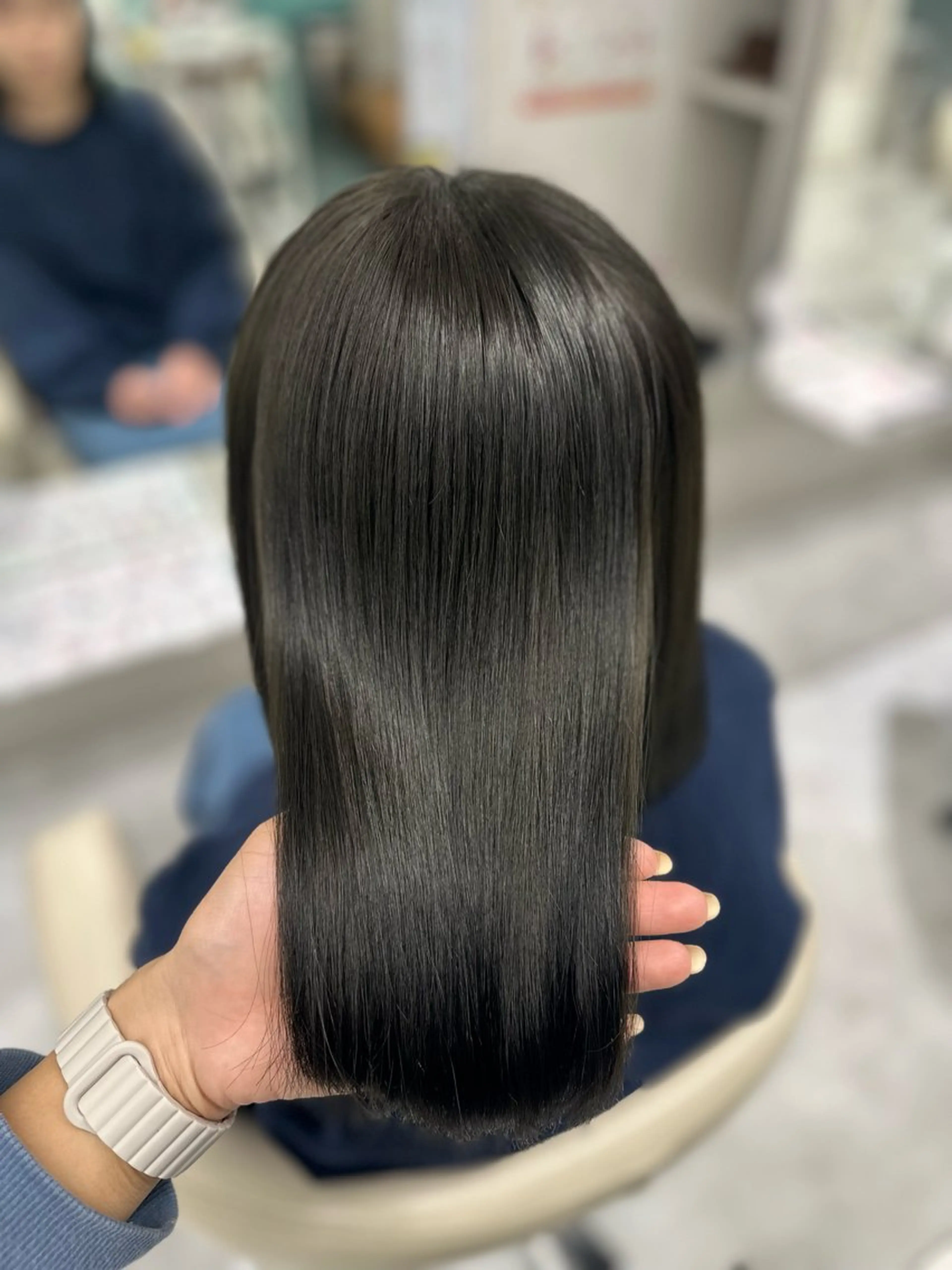 ミディアム カラー オリーブカラー ヘアカラー トリートメント LeeHorie miuのヘアスタイル