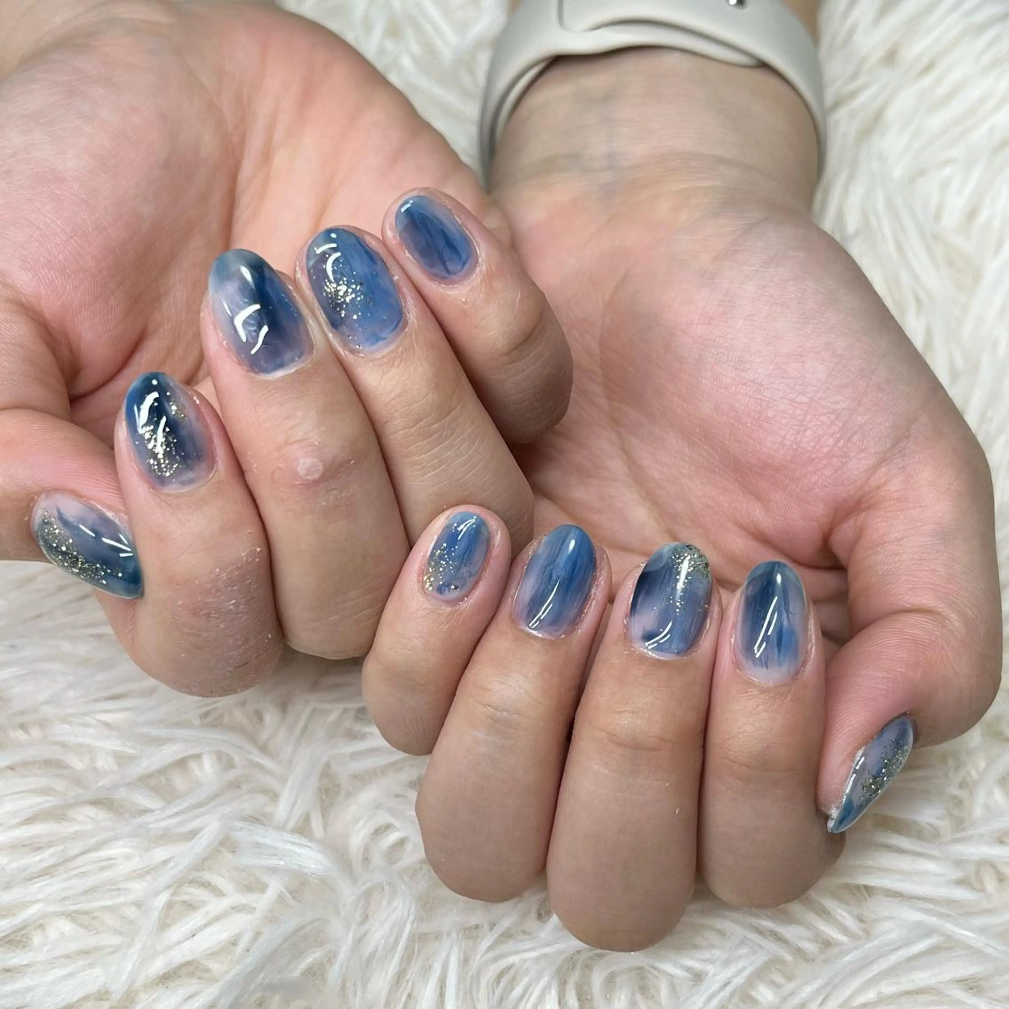 ネイル アートネイル クリアネイル フレンチネイル ジェルネイル ガラスフレンチ 🐕🦺Yappy 💗A-tanのネイルデザイン