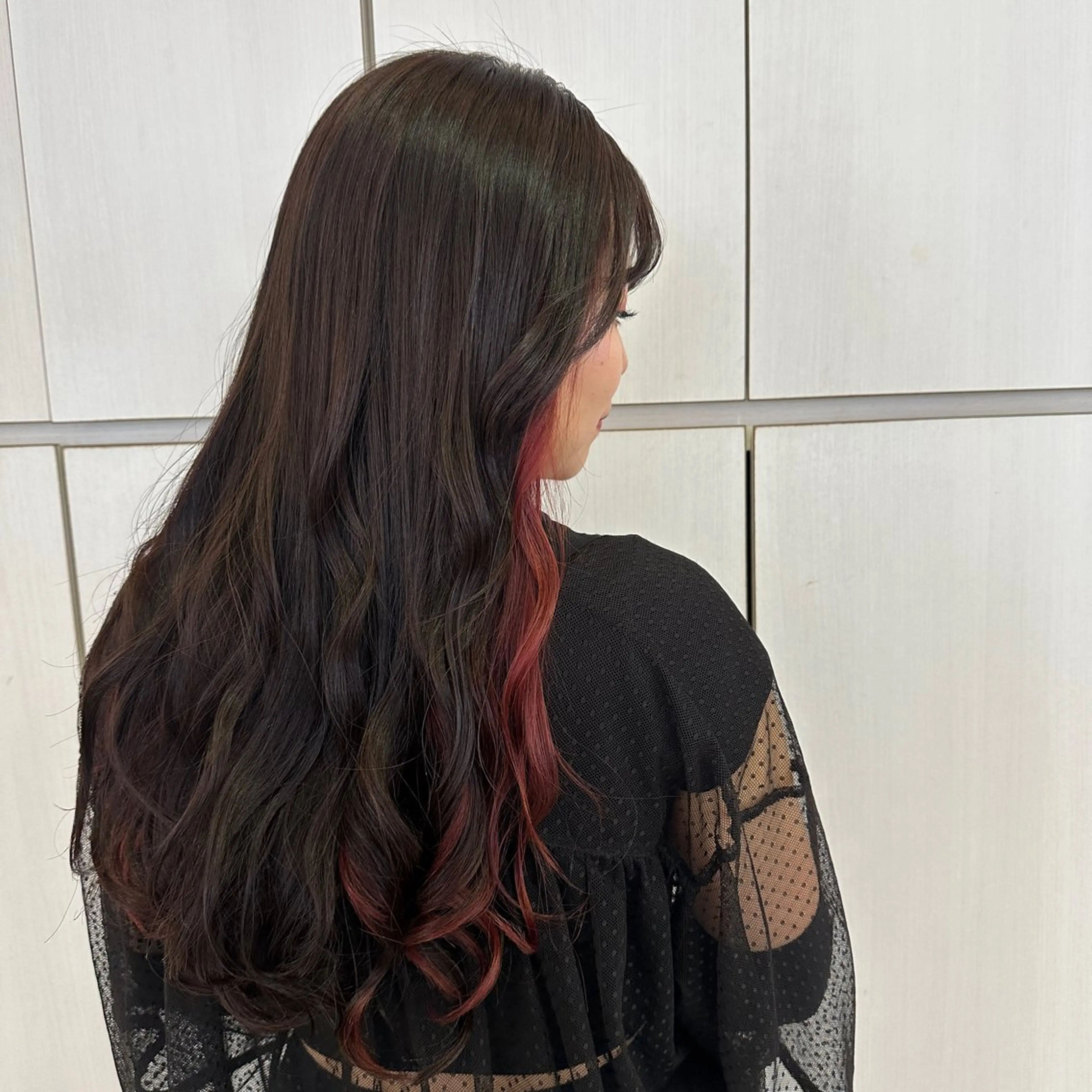 ロング カラー ヘアカラー トリートメント 🎀艶カラー🎀 大林未侑のヘアスタイル
