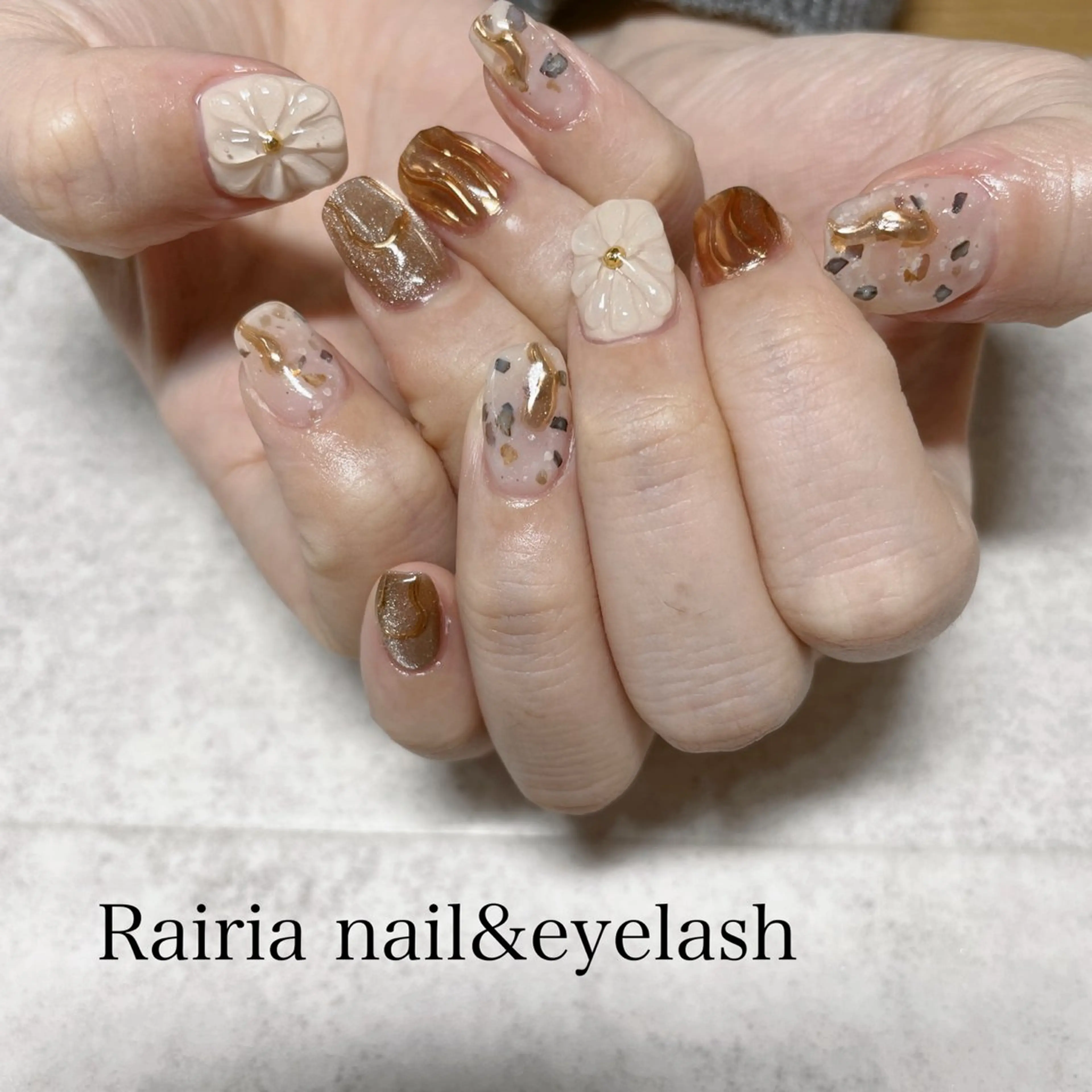 ネイル 持ち込み ハンドネイル Rairia nail&eyelash小岩店所属・Rairianail 小岩店のネイルデザイン