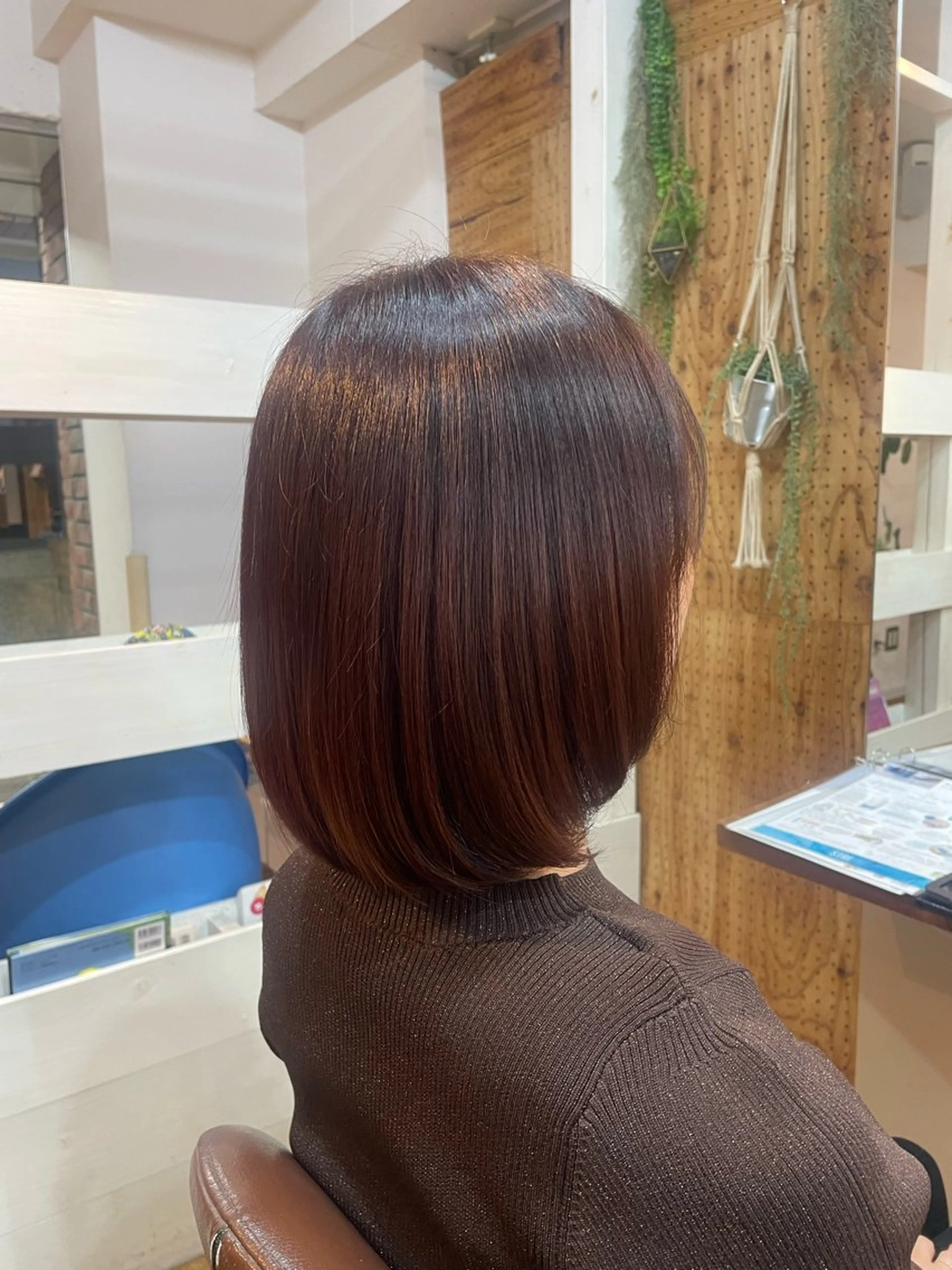 ショート カラー レッドカラー Loops 北山田所属・すなが/ カットモデル募集中のヘアスタイル