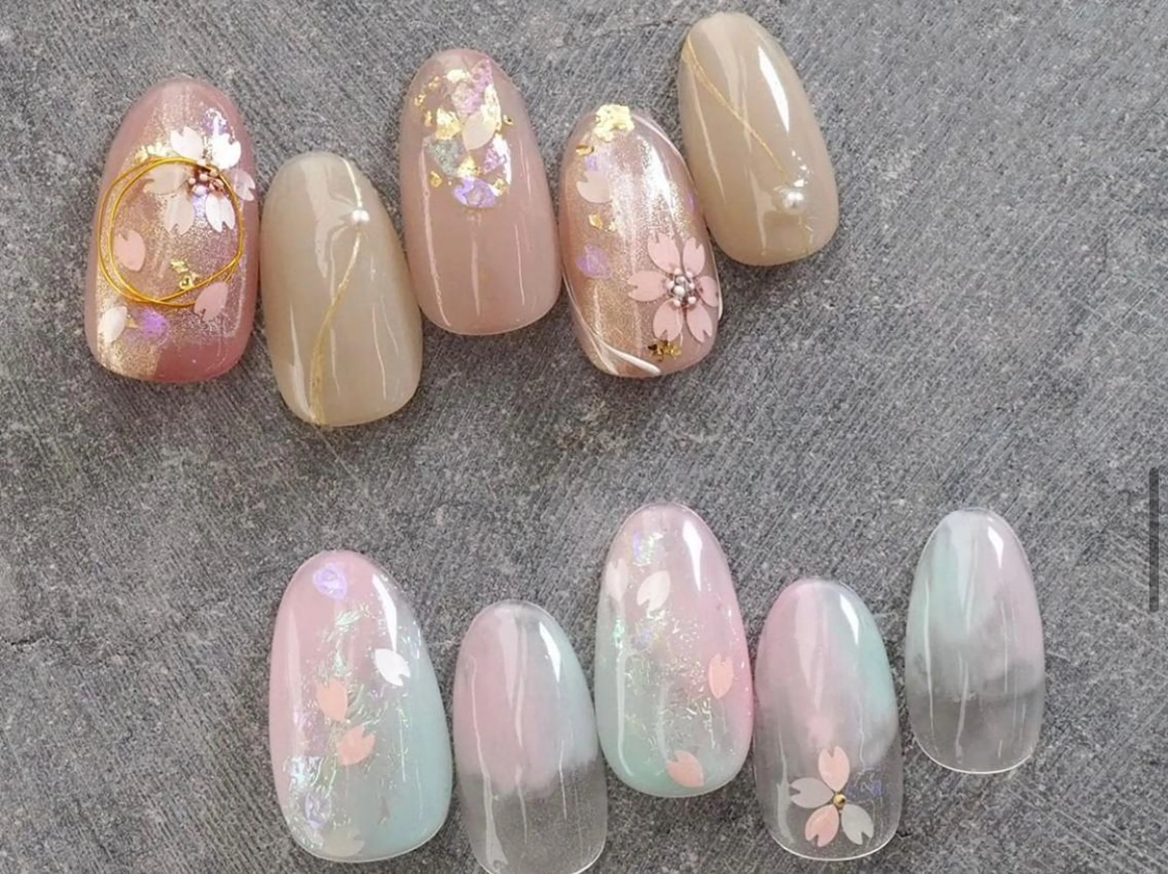 ネイル アイブロウ 眉カラー 眉毛ワックス脱毛 クリアネイル 長さ出し フットネイル Moana Nail 長さだし専門店のネイルデザイン