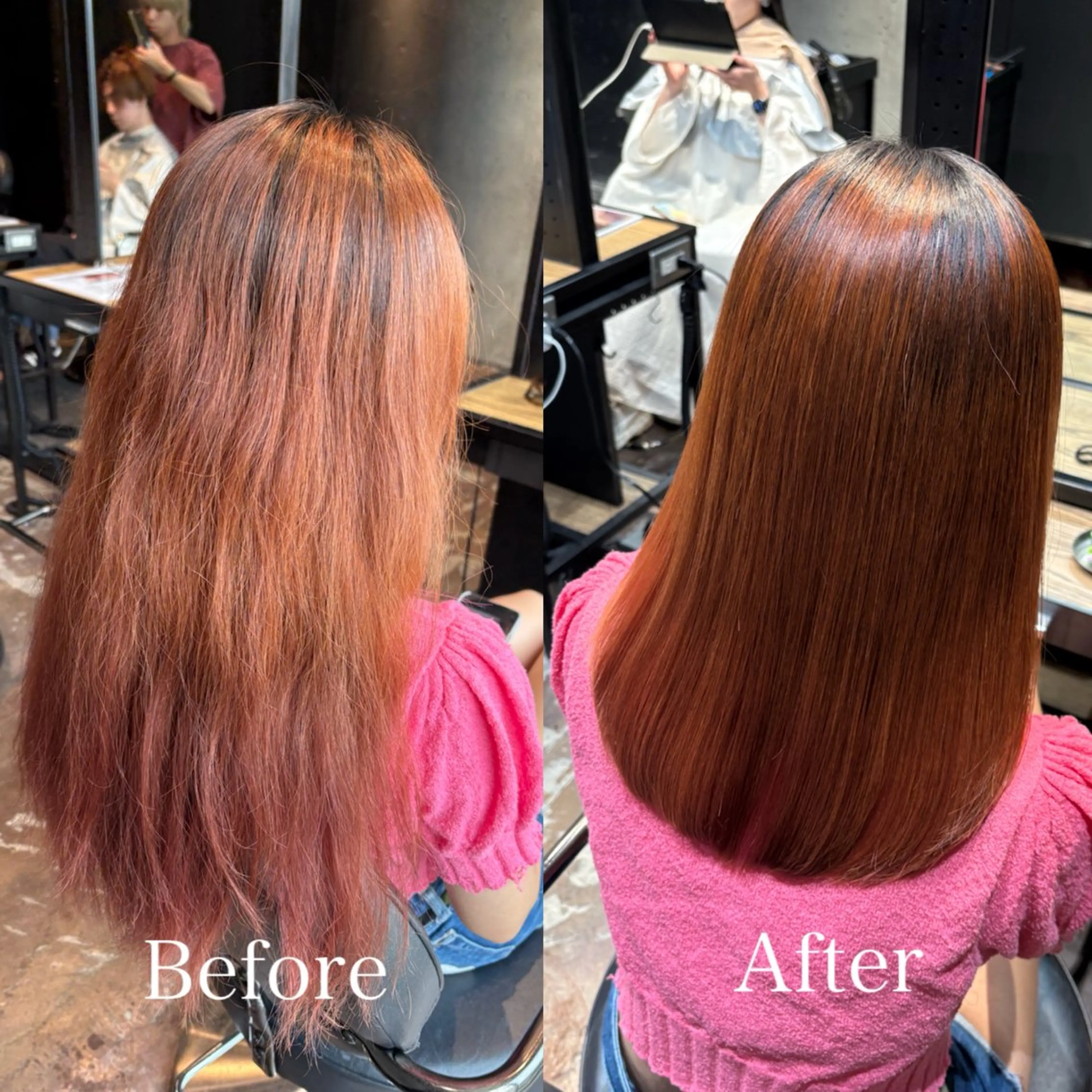 ミディアム カット 縮毛矯正 ENORE所属・【✨艶髪矯正✨】 MINAMIのヘアスタイル