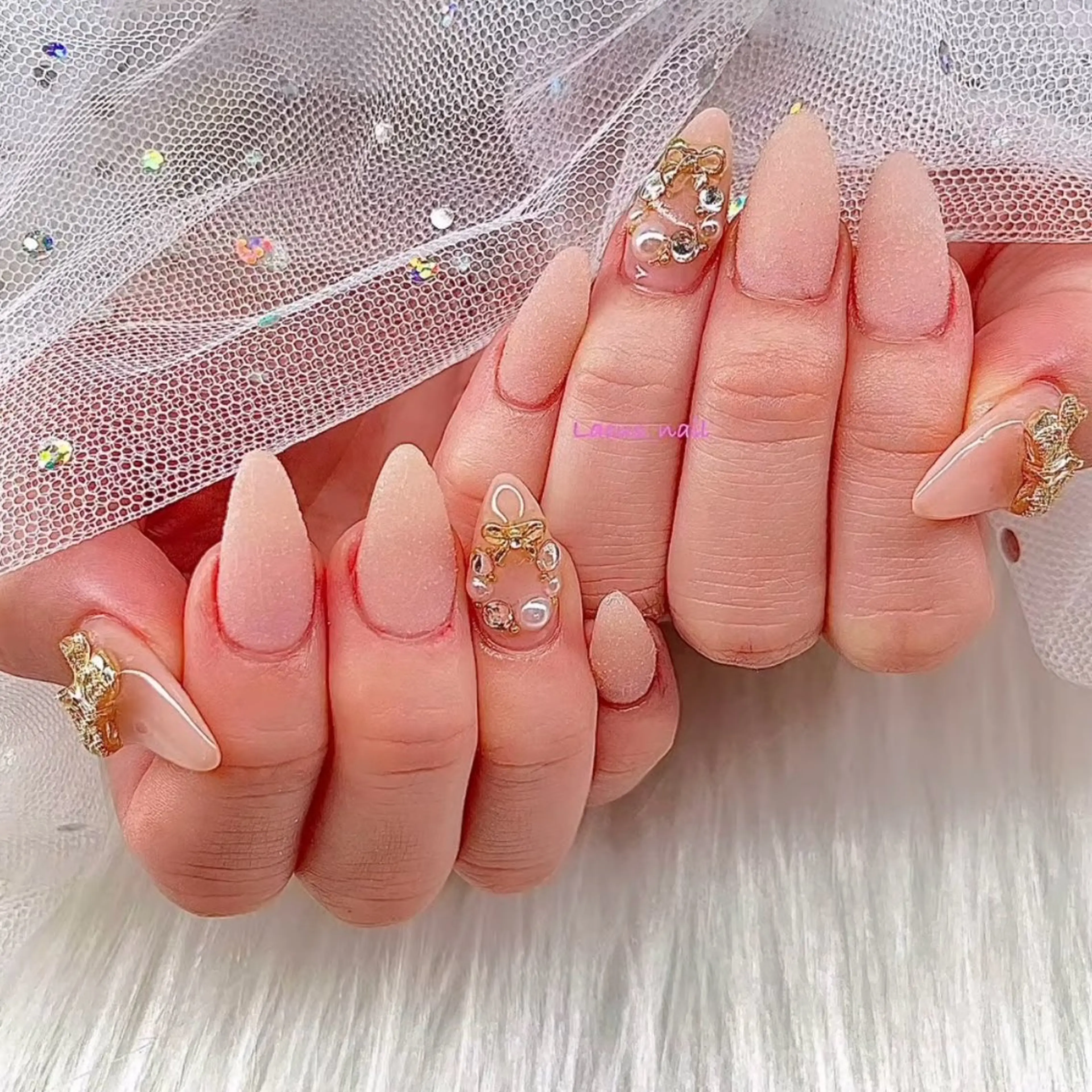 ネイル アートネイル スカルプネイル Nail Salon Lacusのネイルデザイン
